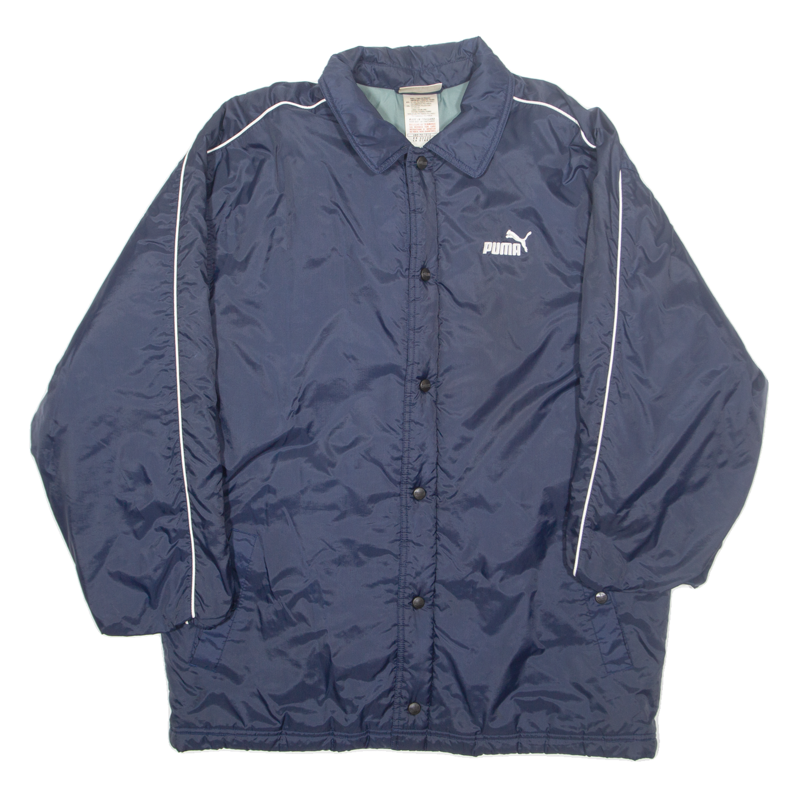 PUMA Mens Coat Blue Nylon L Refurbished - N/A refurbished available on Cerqular