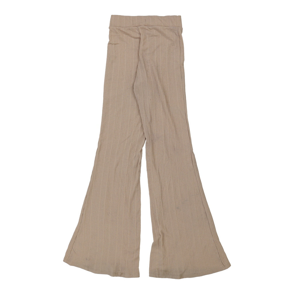 Unbranded Wide Leg Leggings - Small Beige Cotton Refurbished - Thrifted (note: this is a term often used to describe second- refurbished available on Cerqular