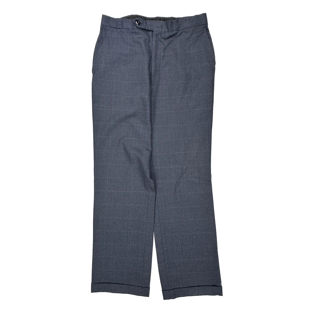 Burberry Trousers - 34W 30L Grey Polyester Refurbished - Thrifted (note: this is a term often used to describe second- refurbished available on Cerqular
