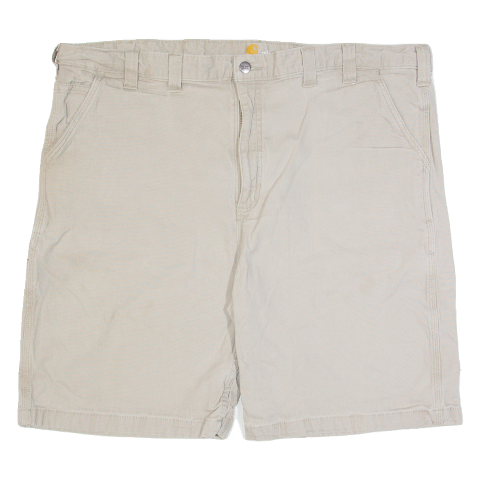 CARHARTT Mens Workwear Shorts Beige Relaxed XL W44 Refurbished - N/A refurbished available on Cerqular