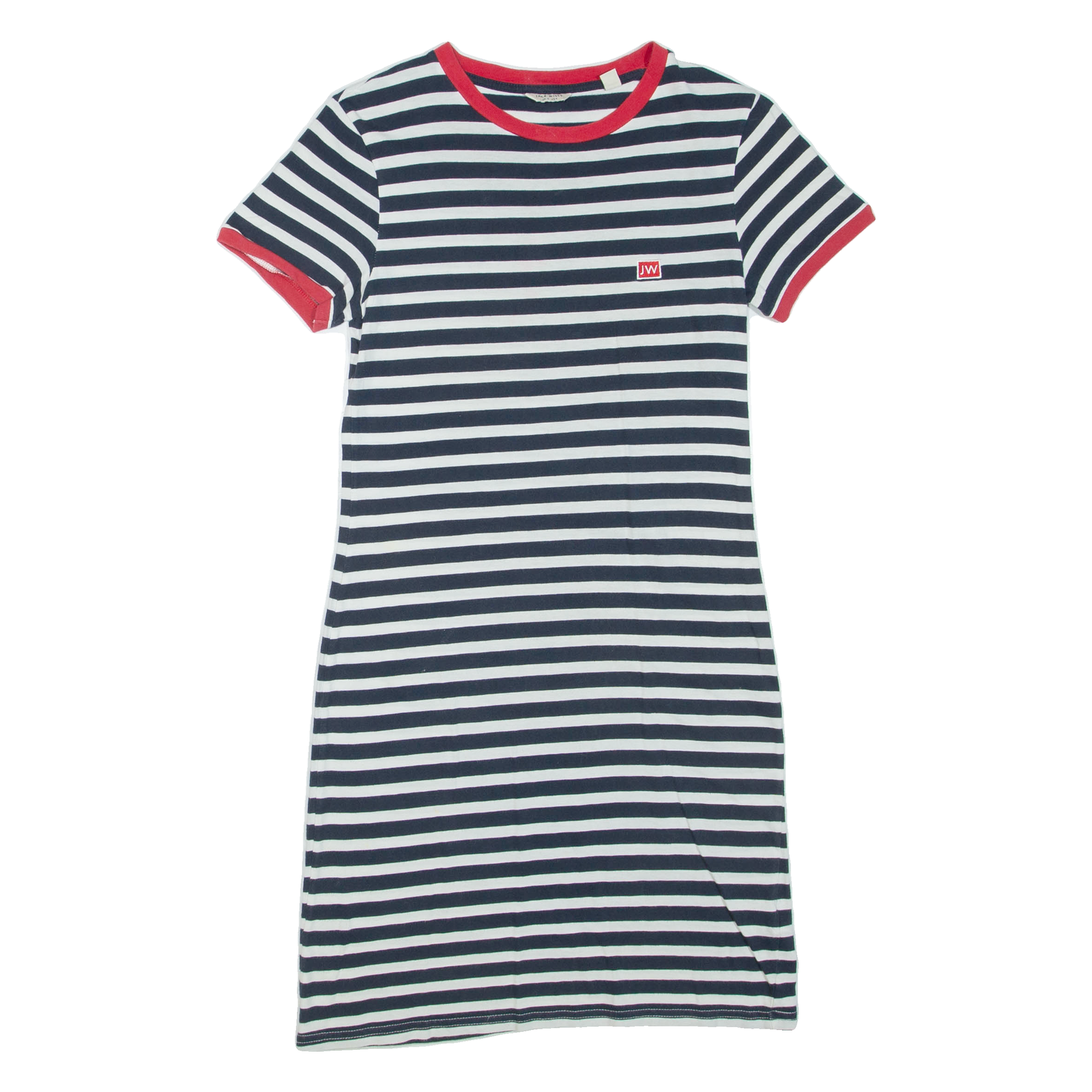 JACK WILLS Womens T-Shirt Dress Blue Striped Short Sleeve Short UK 8 Refurbished - N/A refurbished available on Cerqular