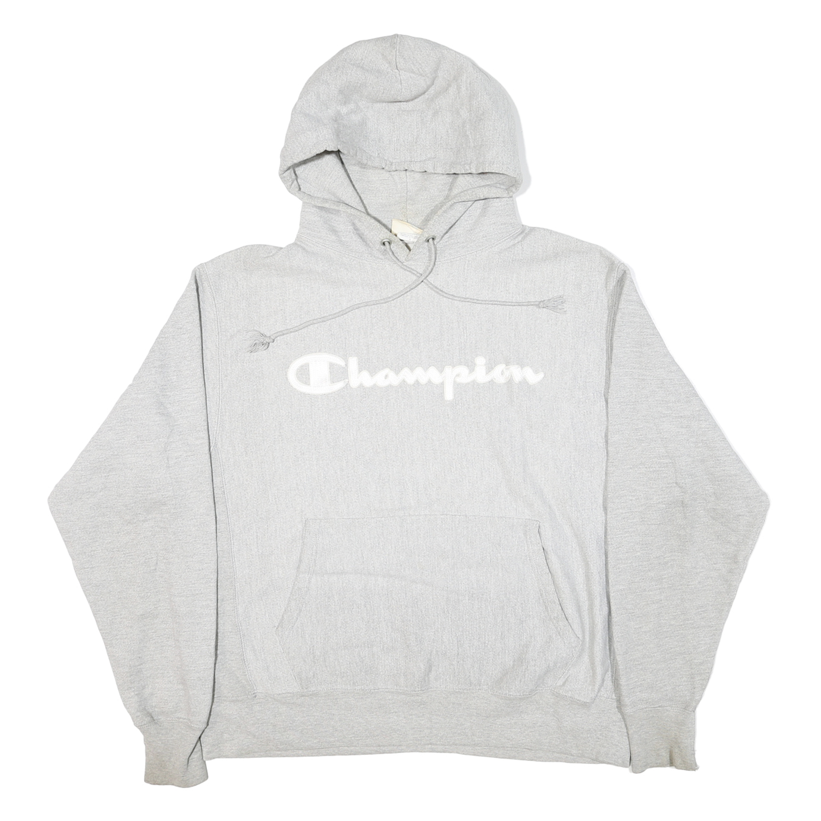 CHAMPION Mens Grey Hoodie L Cotton Blend Pullover Casual Hooded Sweatshirt Refurbished - N/A refurbished available on Cerqular
