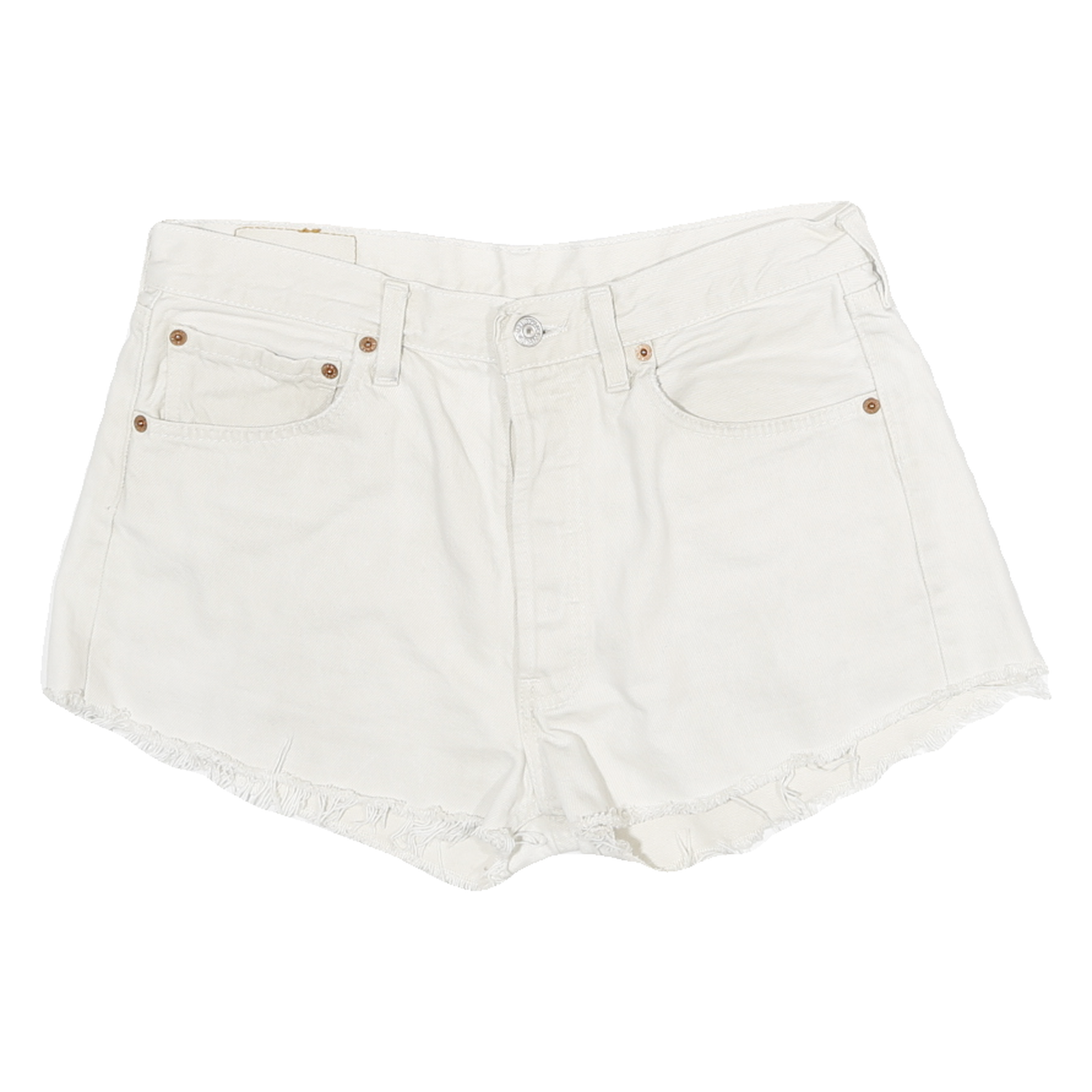Buy LEVI'S Womens White Denim Cut-Off Shorts L W30 Casual Cotton Summer Refurbished - $23.39 LEVI'S Womens White Denim Cut-Off Shorts L W30 Casual Cotton Summer Refurbished - N/A refurbished available on Cerqular
