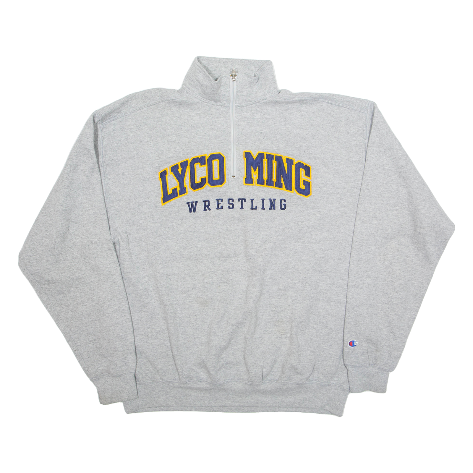 Buy CHAMPION Lycoming Wrestling Mens Sweatshirt Grey 1/4 Zip USA L Refurbished - $25.99 CHAMPION Lycoming Wrestling Mens Sweatshirt Grey 1/4 Zip USA L Refurbished - N/A refurbished available on Cerqular