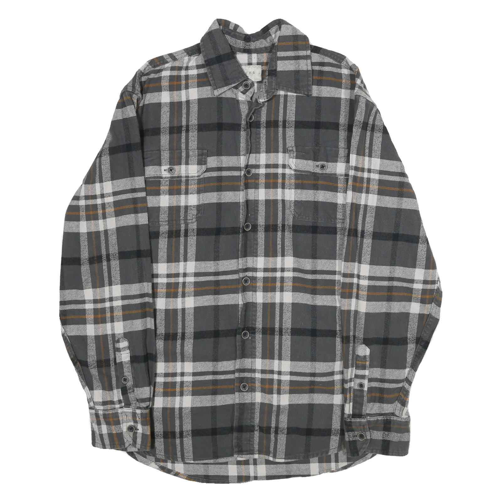 Buy JACHS Mens Grey & Brown Cotton Check Shirt M Long Sleeve Button-Up Casual Refurbished - $20.79 JACHS Mens Grey & Brown Cotton Check Shirt M Long Sleeve Button-Up Casual Refurbished - N/A refurbished available on Cerqular