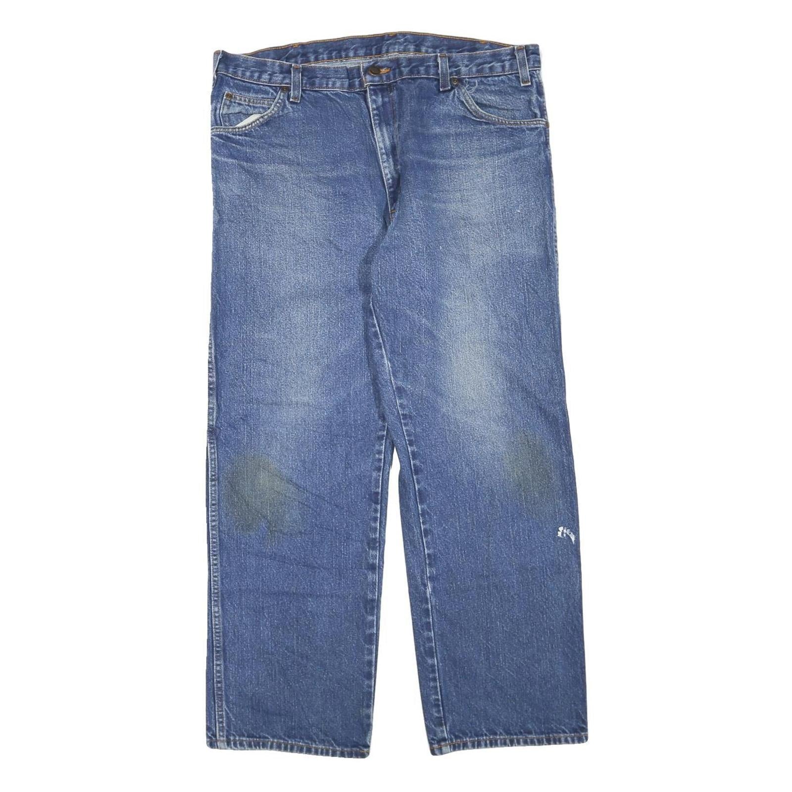 DICKIES Mens Regular Blue Denim Jeans W36 L30 Classic Zip Cotton Blend Workwear Refurbished - N/A refurbished available on Cerqular