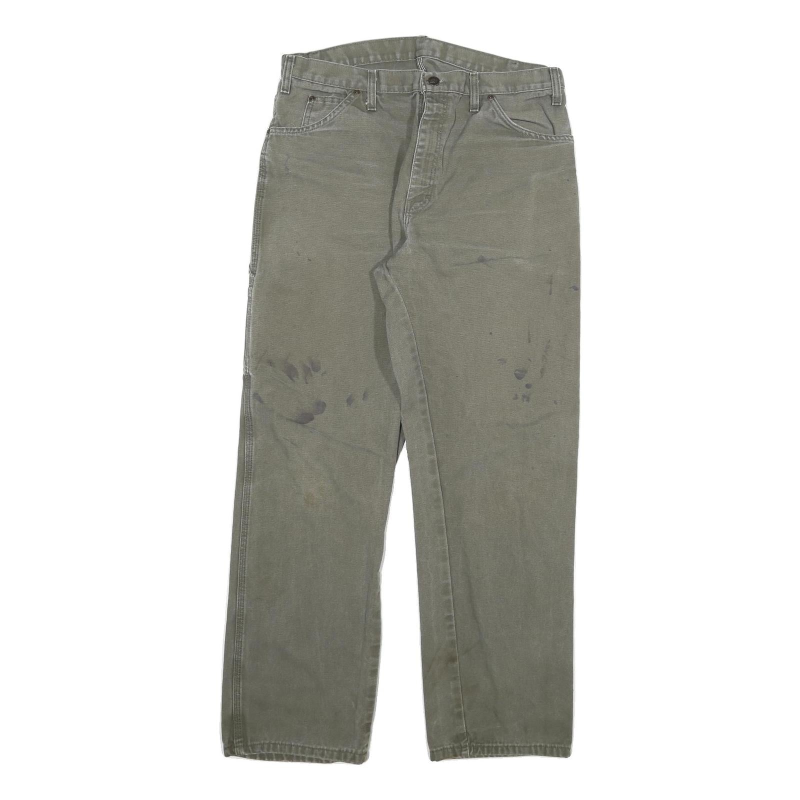 DICKIES Mens Regular Fit Cotton Blend Grey Straight Jeans W34 L31 Workwear Refurbished - N/A refurbished available on Cerqular