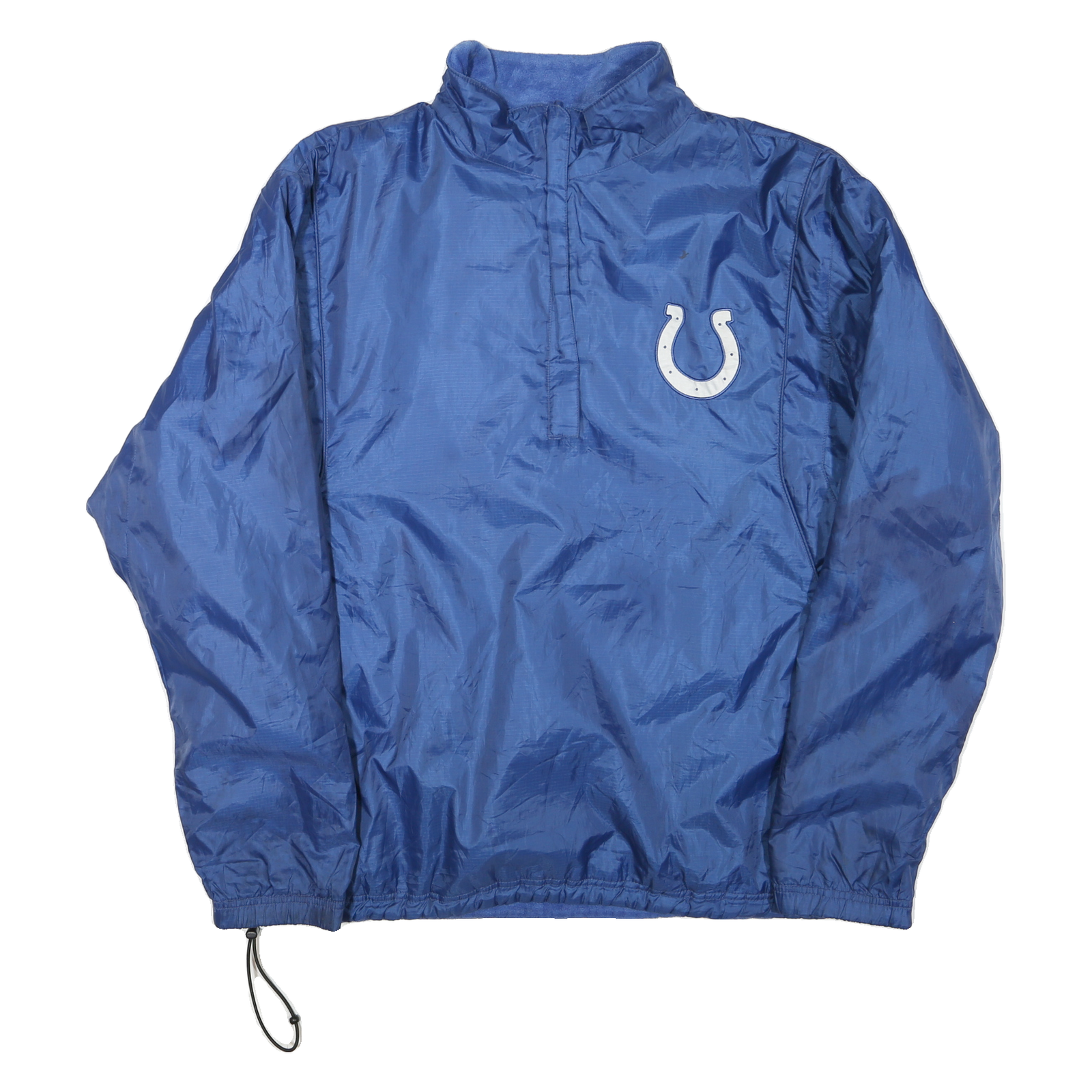 NFL Mens Blue Colts Jacket XL Polyester Blend Plain Zip Sportswear Teamwear Refurbished - N/A refurbished available on Cerqular