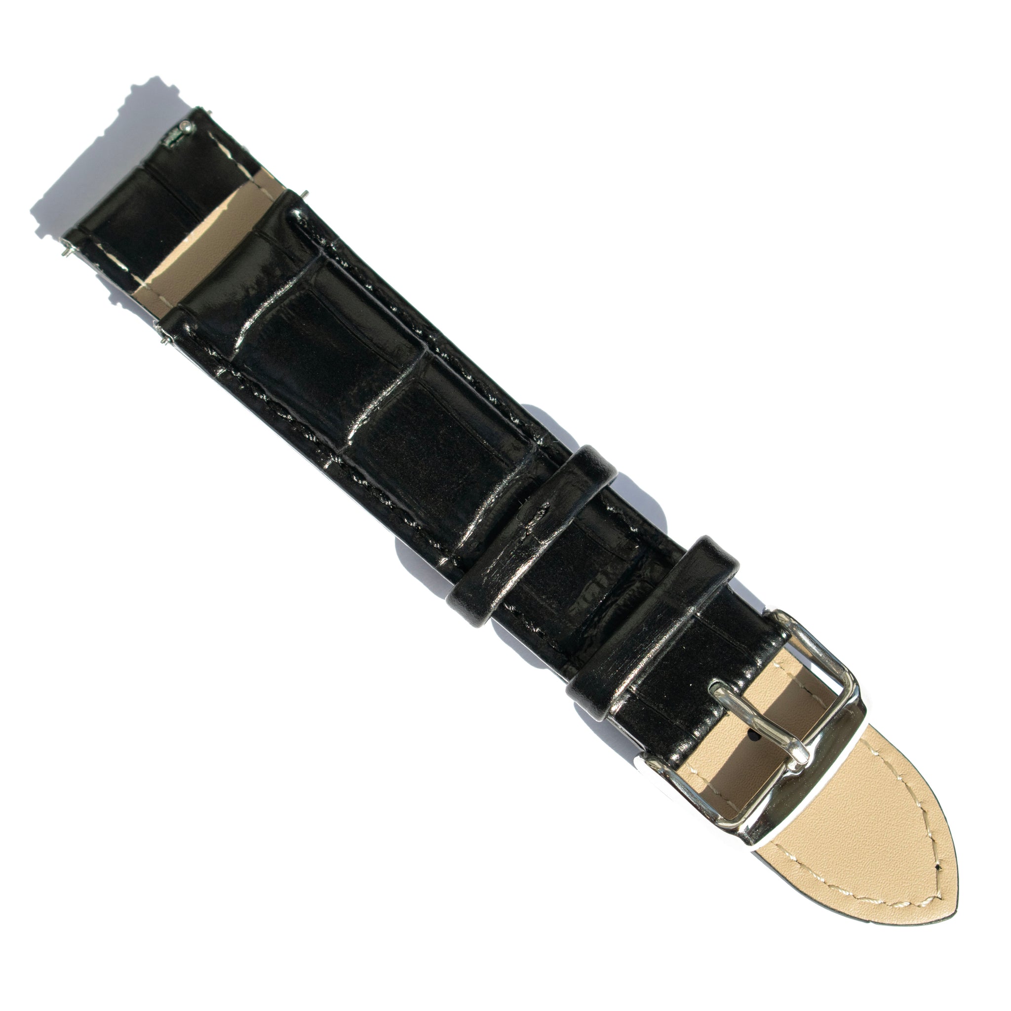 Black Crocodile Straps Refurbished - Rotate Watches refurbished available on Cerqular