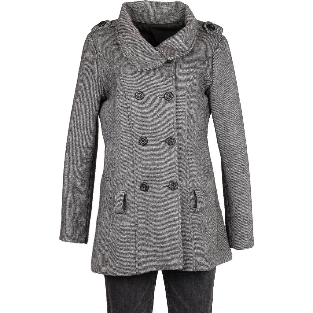 Unbranded Overcoat - Large Grey Polyester Blend Refurbished - Thrifted (note: this is a term often used to describe second- refurbished available on Cerqular