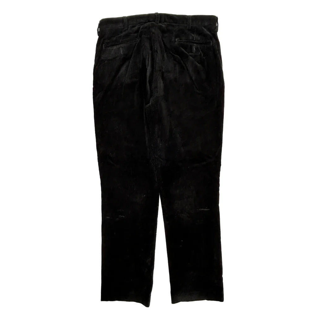 Unbranded Cord Trousers - 37″ Waist Black Corduroy Refurbished - Thrifted (note: this is a term often used to describe second- refurbished available on Cerqular