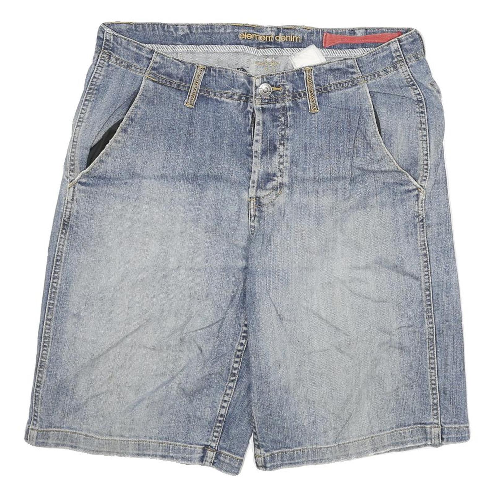 ELEMENT DENIM Mens Shorts Blue Casual 2XL W34 Denim Cotton Blend Refurbished - N/A refurbished available on Cerqular
