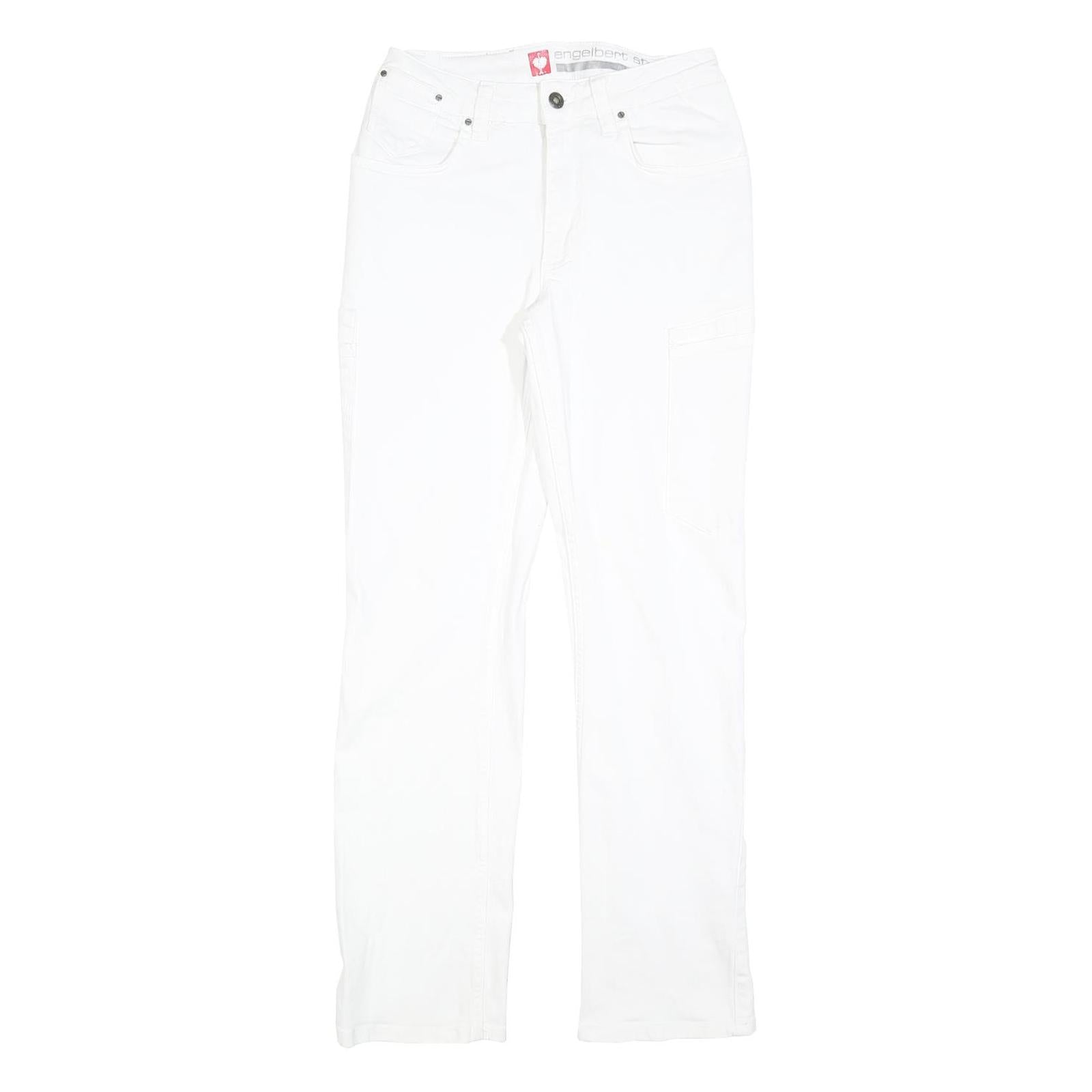 ENGELBERT STRAUSS Womens White Regular Fit Straight Denim Jeans W28 L30 Refurbished - N/A refurbished available on Cerqular