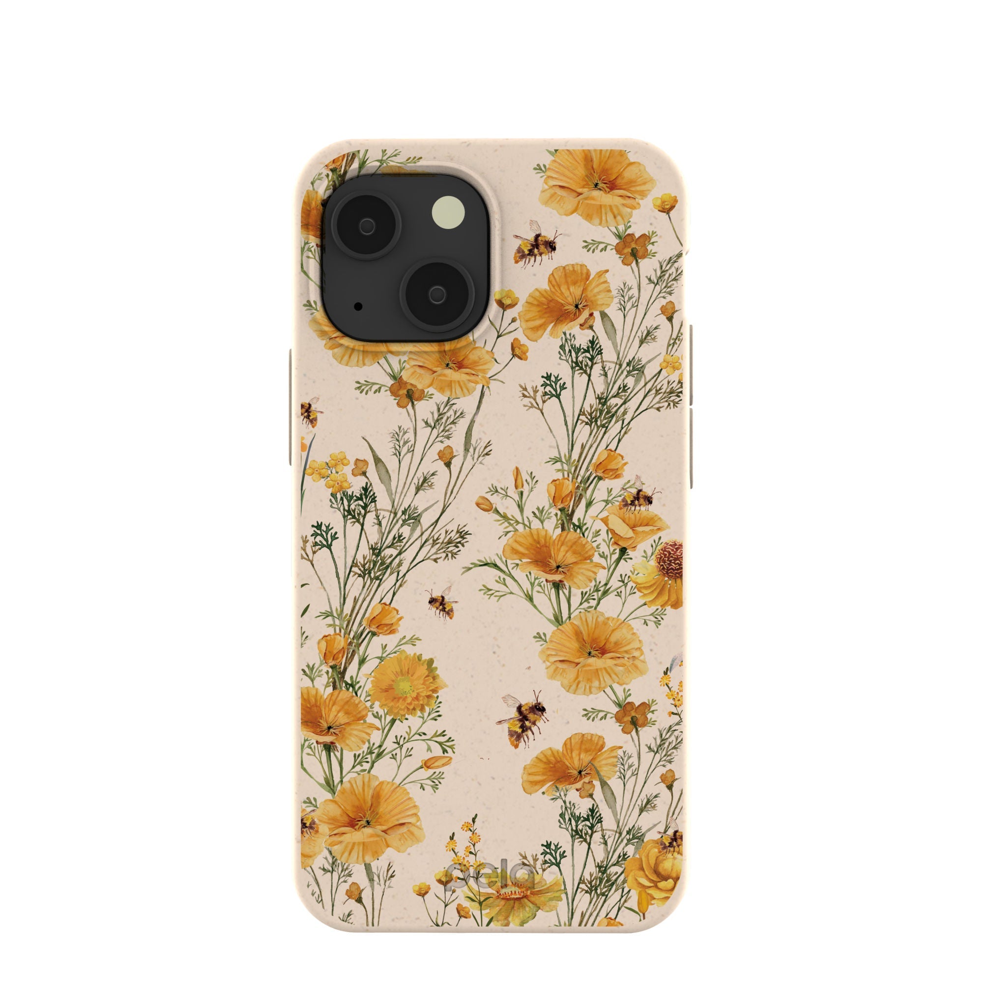 Seashell Vintage Bee iPhone 13 Mini Case Refurbished - Pela Case refurbished available on Cerqular