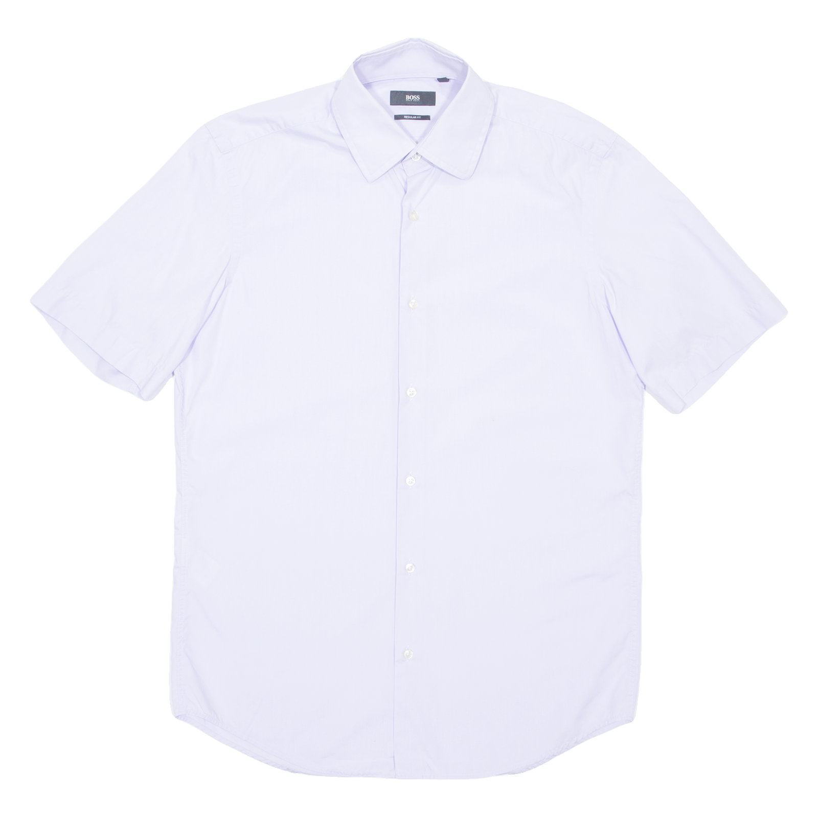 BOSS Mens Plain Shirt Purple M Refurbished - N/A refurbished available on Cerqular
