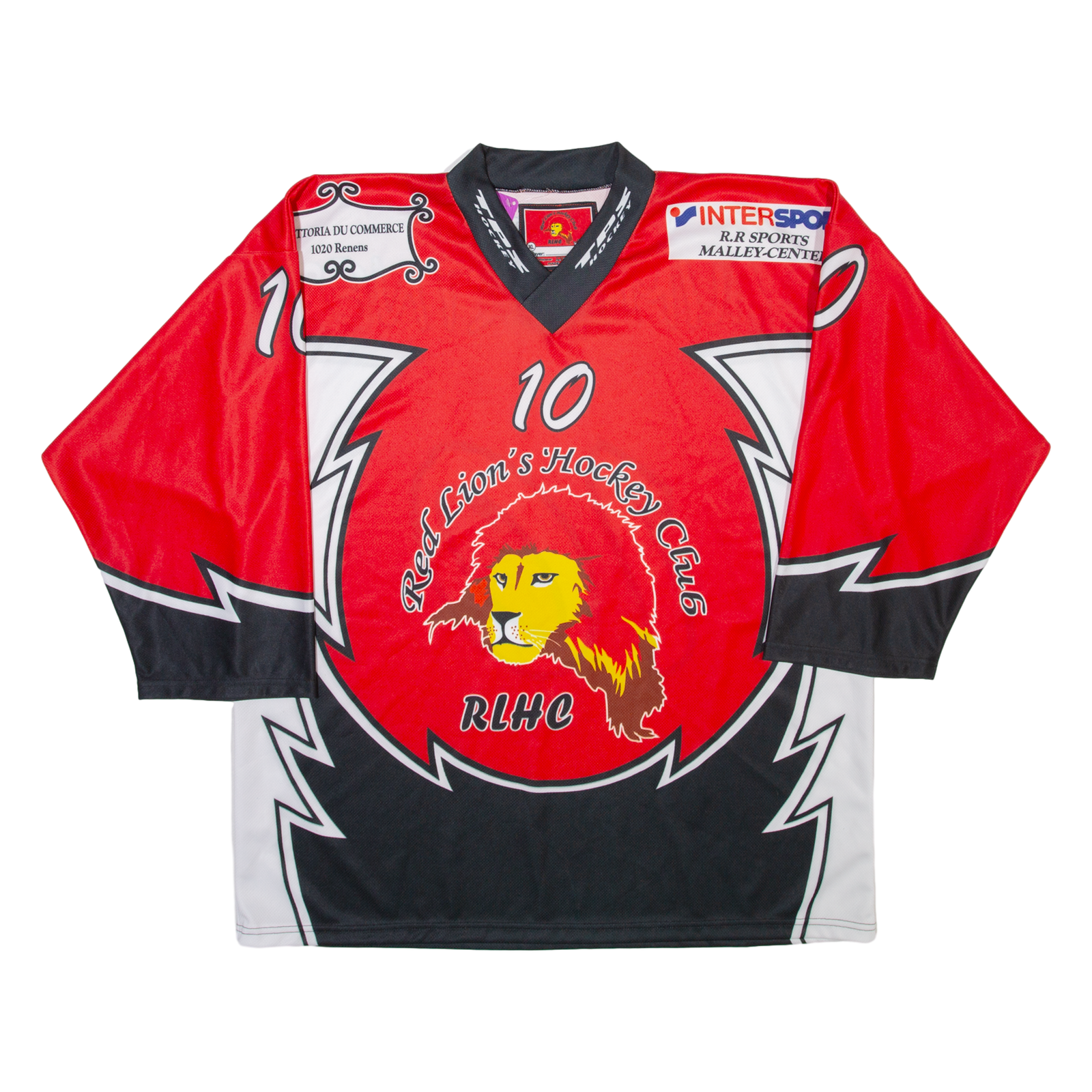 RED LION'S HOCKEY CLUB Mens Jersey Red 3/4 Sleeve V-Neck XL Refurbished - N/A refurbished available on Cerqular