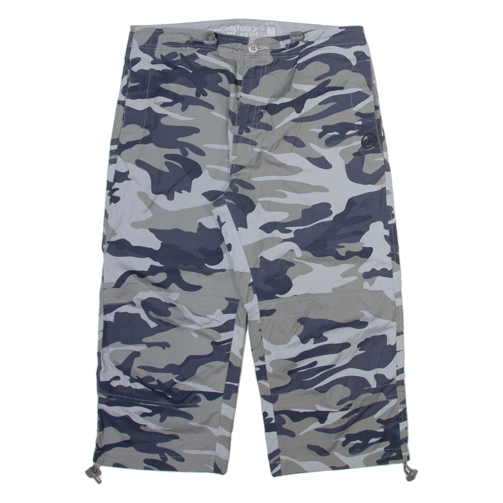 CROSBY Mens Casual Shorts Grey Relaxed Camouflage M W32 Refurbished - N/A refurbished available on Cerqular