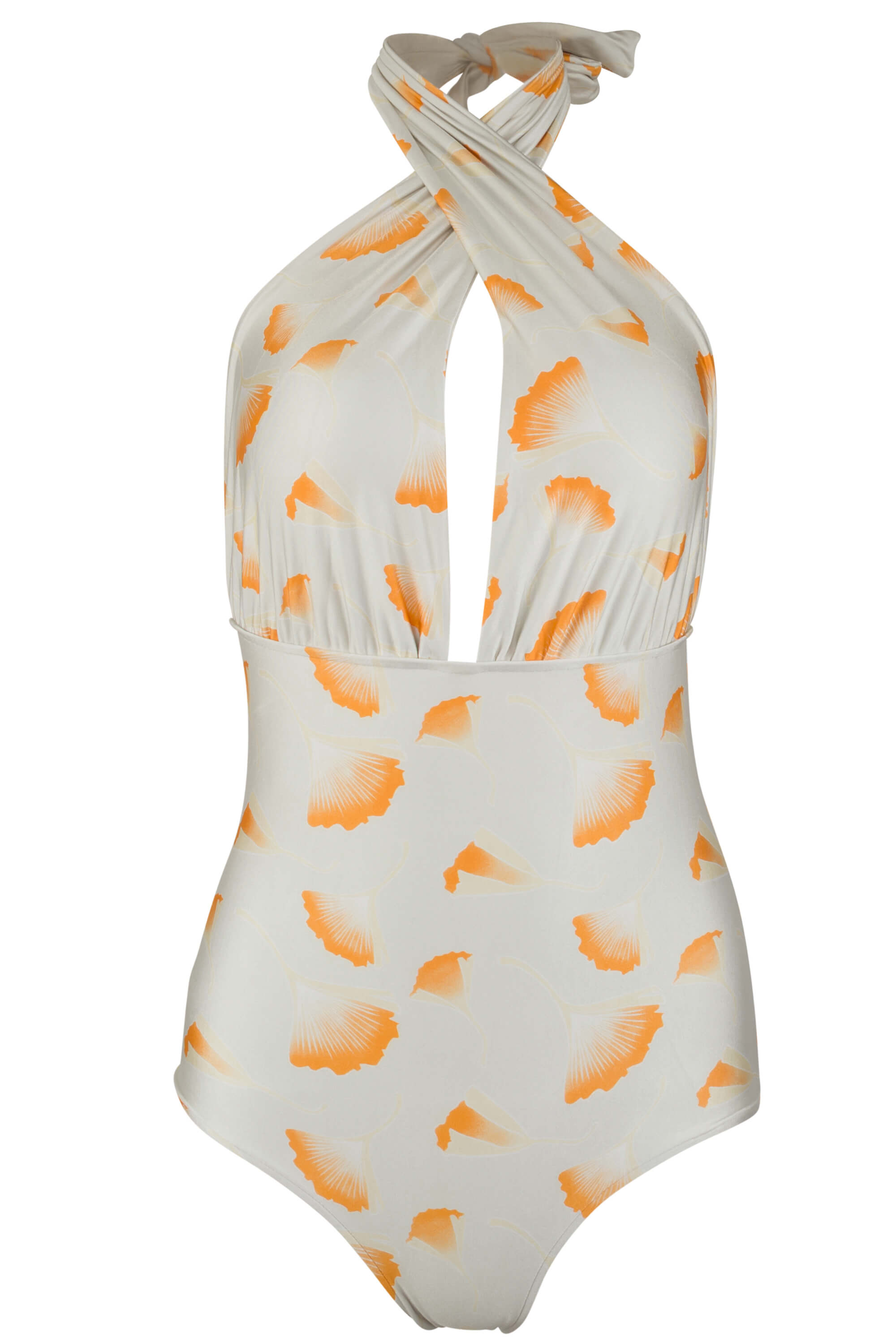 Fernande Halter One Piece Swimsuit in Ginkgo Ivory | Size: Small Refurbished - Sauipe Swim refurbished available on Cerqular