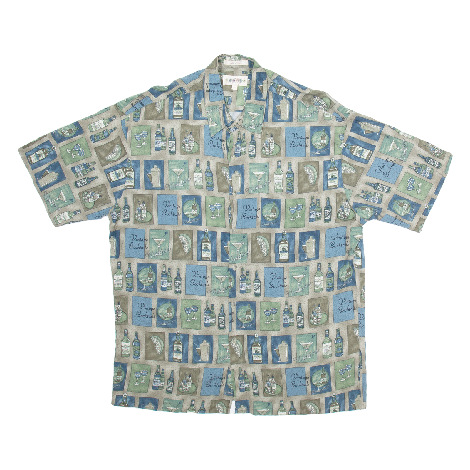CAMPIA Mens Shirt Grey Crazy Pattern XL Refurbished - N/A refurbished available on Cerqular