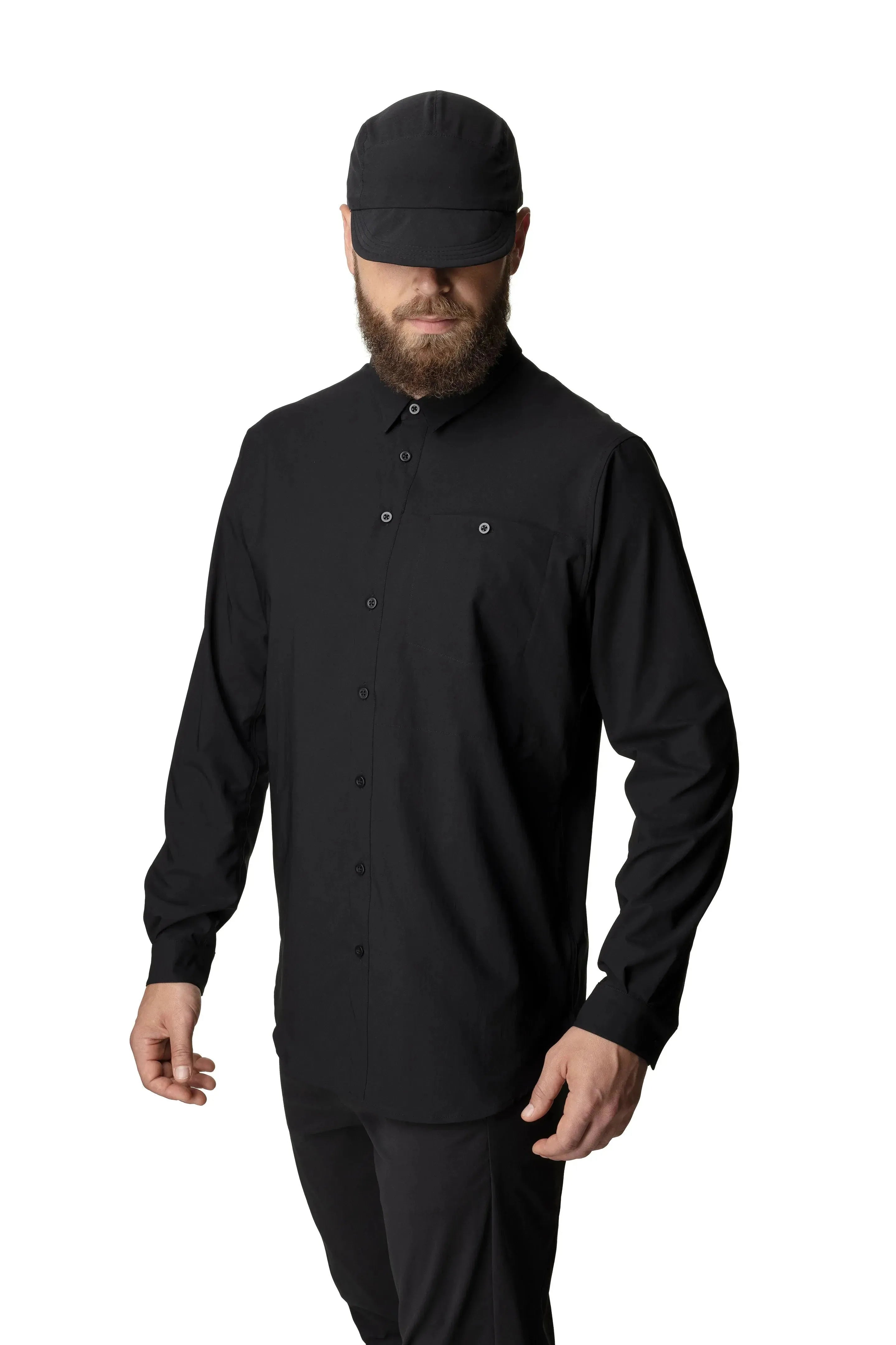 M's Longsleeve Shirt | Color: true black | Size: XXL Refurbished - Houdini Sportswear refurbished available on Cerqular