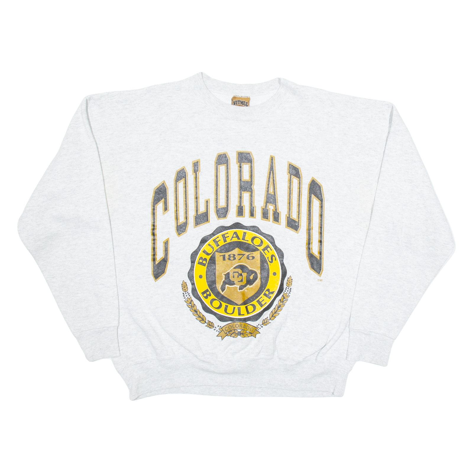 NUTMEG Colorado Buffaloes Boulder Mens Sweatshirt Grey USA XL Refurbished - N/A refurbished available on Cerqular