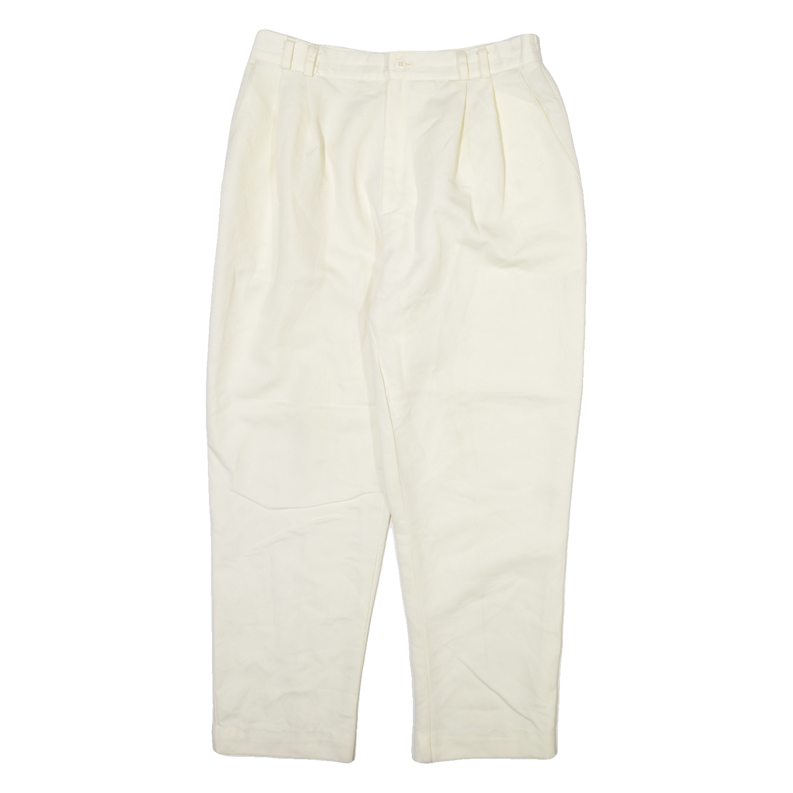 Womens Trousers Cream Relaxed Tapered W30 L25 Refurbished - N/A refurbished available on Cerqular