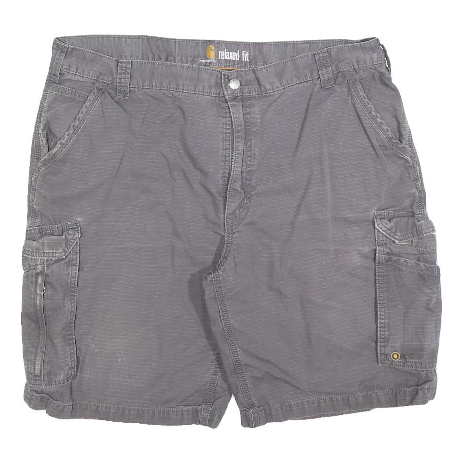 CARHARTT Mens Shorts Grey Cargo Relaxed Fit XL W42 Workwear Durable Cotton Blend Refurbished - N/A refurbished available on Cerqular