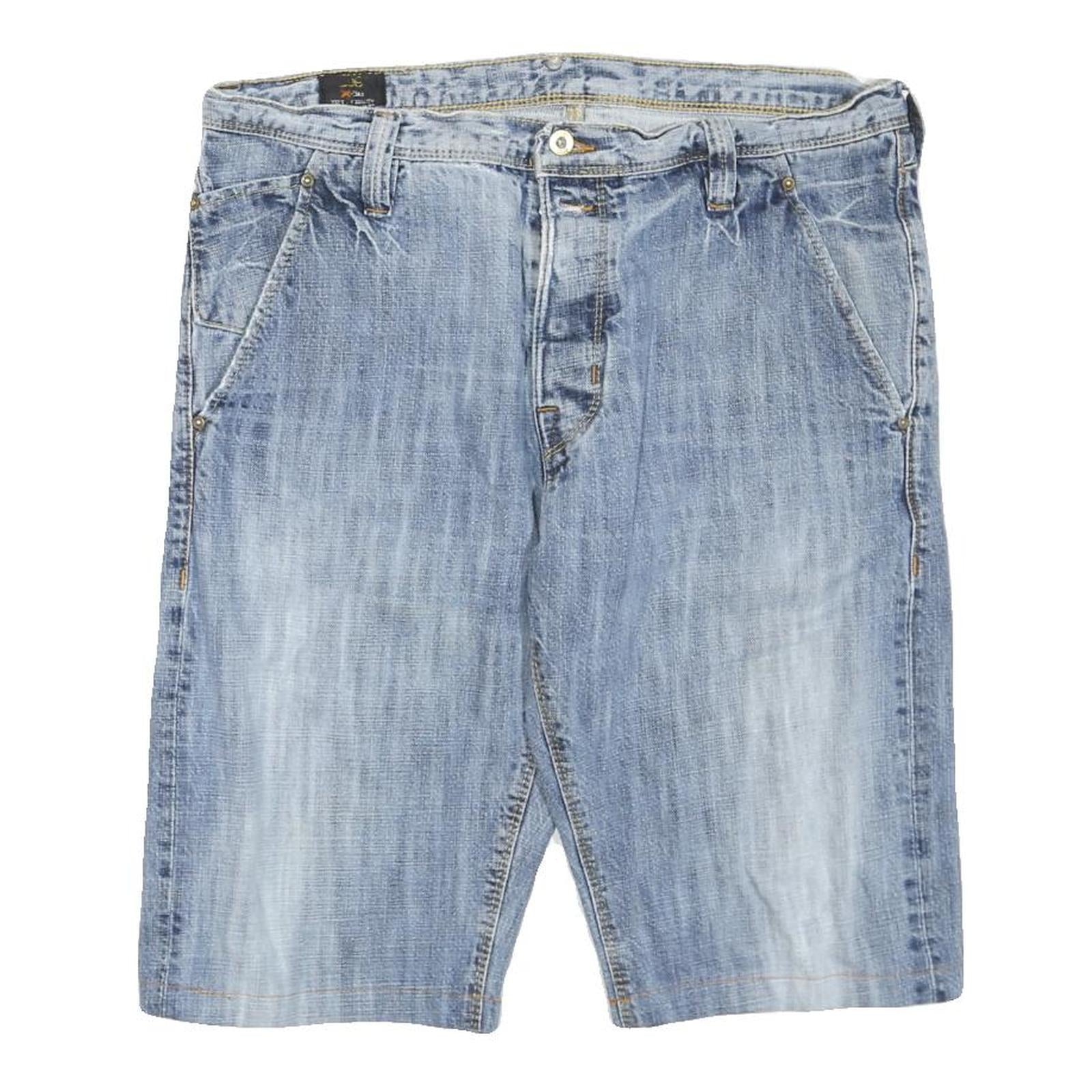 LEE Mens Denim Blue Casual Shorts Size L W36 Lightweight Cotton Blend Refurbished - N/A refurbished available on Cerqular