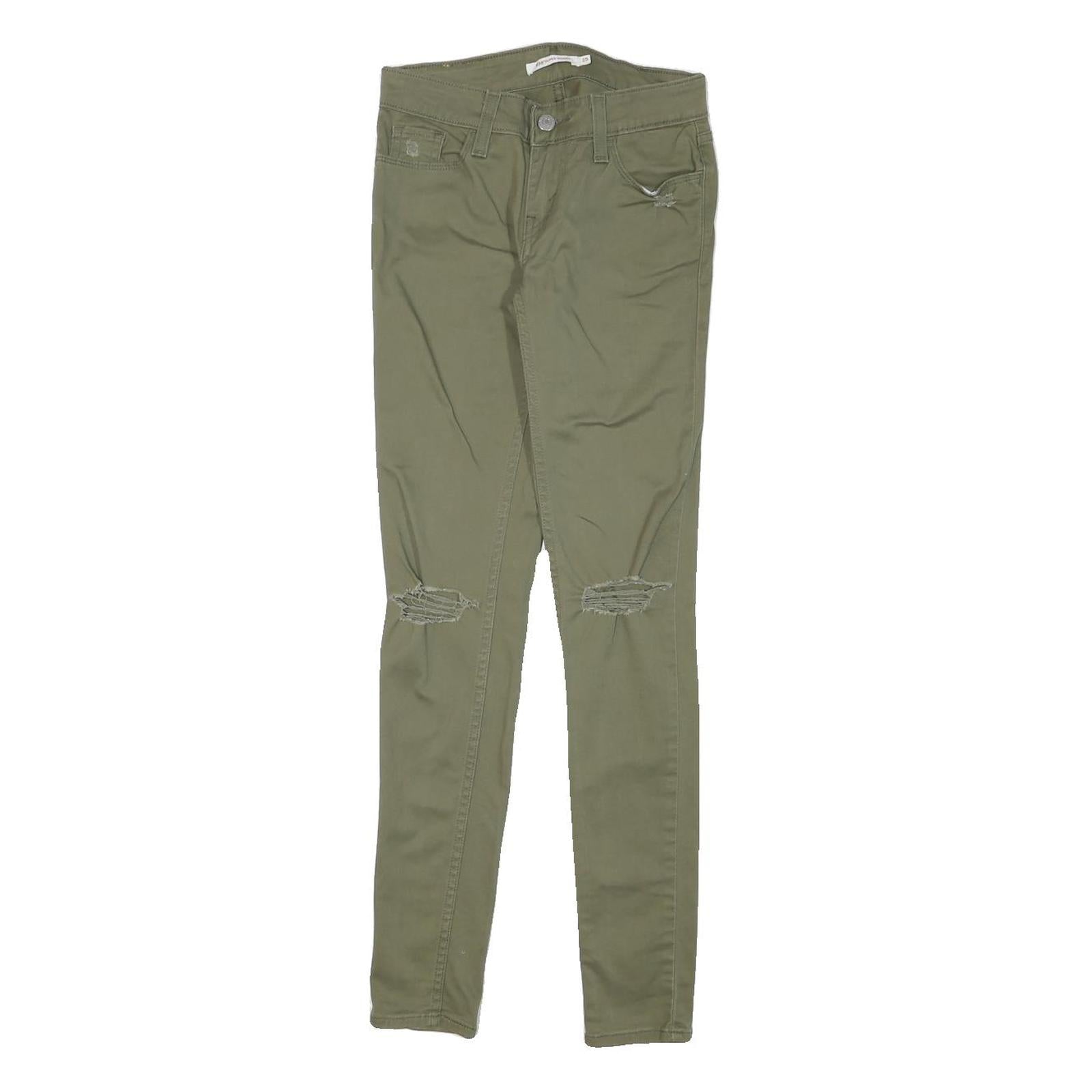 Buy LEVI'S Womens Cotton Blend Green Slim Skinny Trousers W25 L29 Casual Stretch Refurbished - $41.59 LEVI'S Womens Cotton Blend Green Slim Skinny Trousers W25 L29 Casual Stretch Refurbished - N/A refurbished available on Cerqular