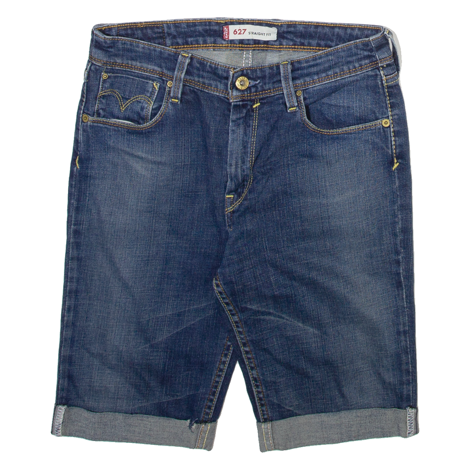 LEVI'S 627 Womens Denim Shorts Blue Slim S W28 Refurbished - N/A refurbished available on Cerqular