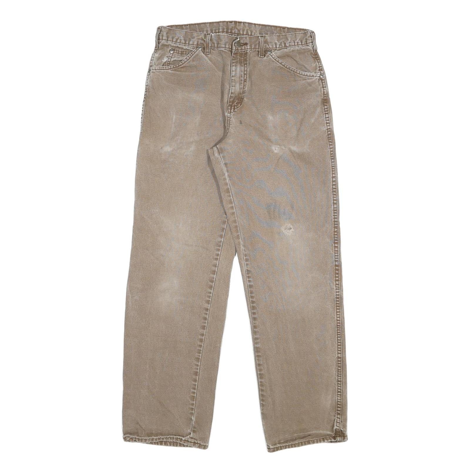 Buy DICKIES Mens Regular Fit Beige Denim Straight Leg W32 L32 Zip Cotton Blend Jeans Refurbished - $37.69 DICKIES Mens Regular Fit Beige Denim Straight Leg W32 L32 Zip Cotton Blend Jeans Refurbished - N/A refurbished available on Cerqular