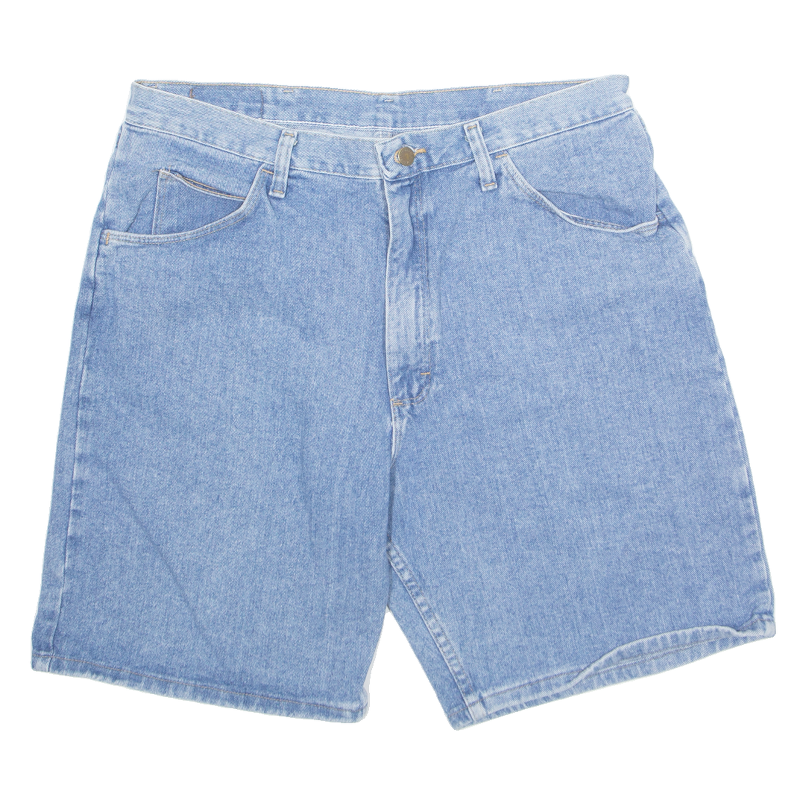 WRANGLER Mens Denim Shorts Blue L W36 Refurbished - N/A refurbished available on Cerqular