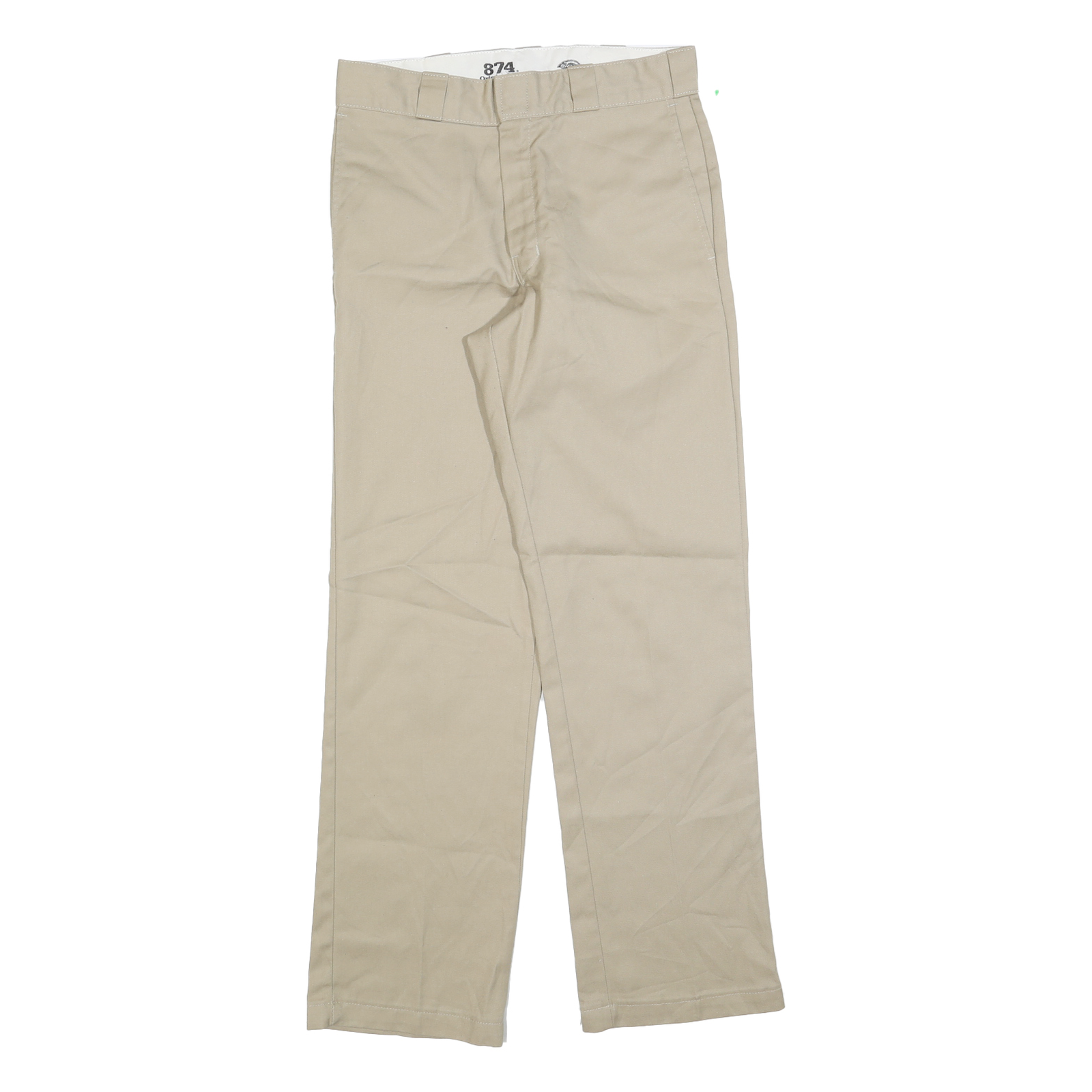 DICKIES Mens Beige Cotton Blend Regular Straight Trousers W30 L32 Workwear Zip Refurbished - N/A refurbished available on Cerqular