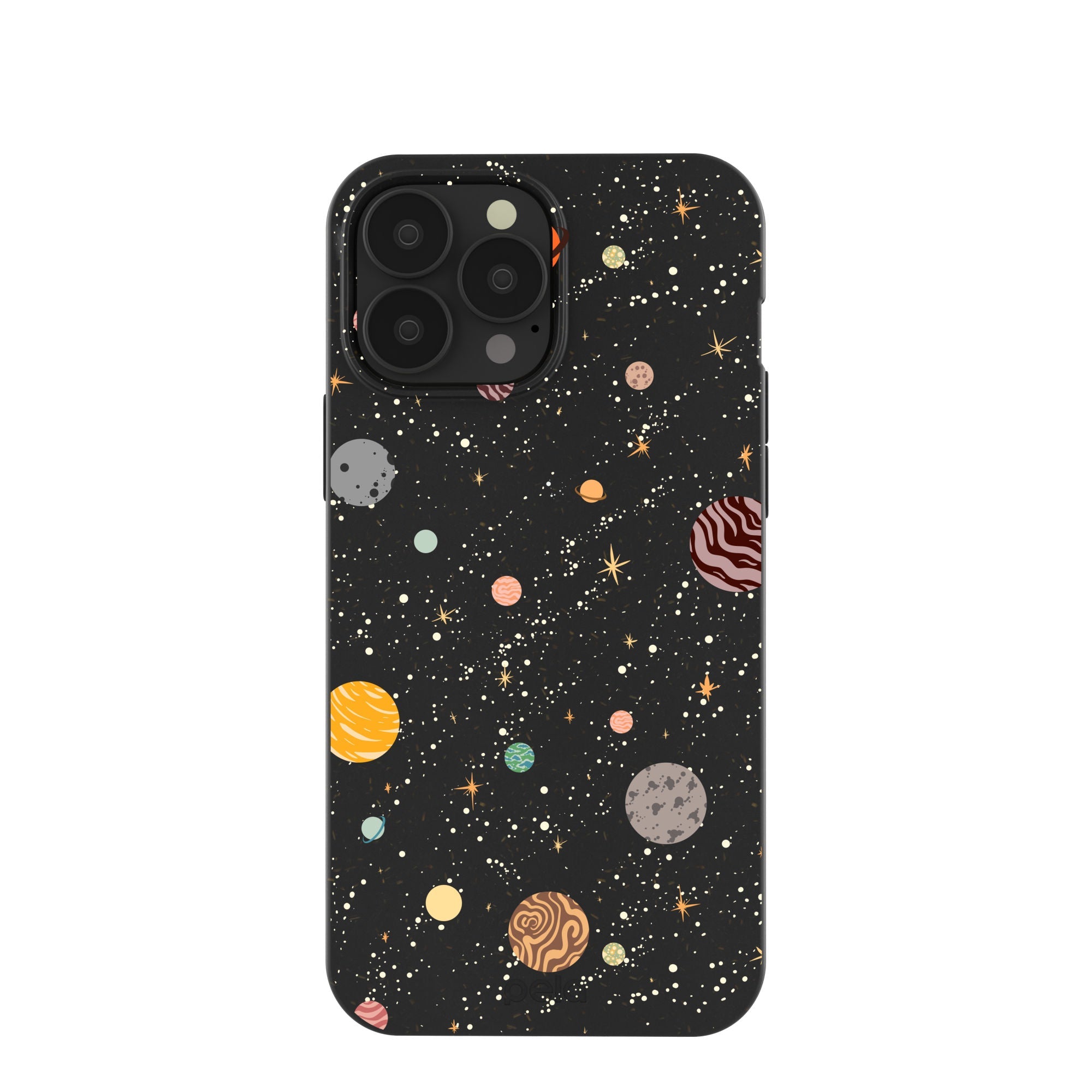 Black Galactic Glow iPhone 13 Pro Max Case Refurbished - Pela Case refurbished available on Cerqular