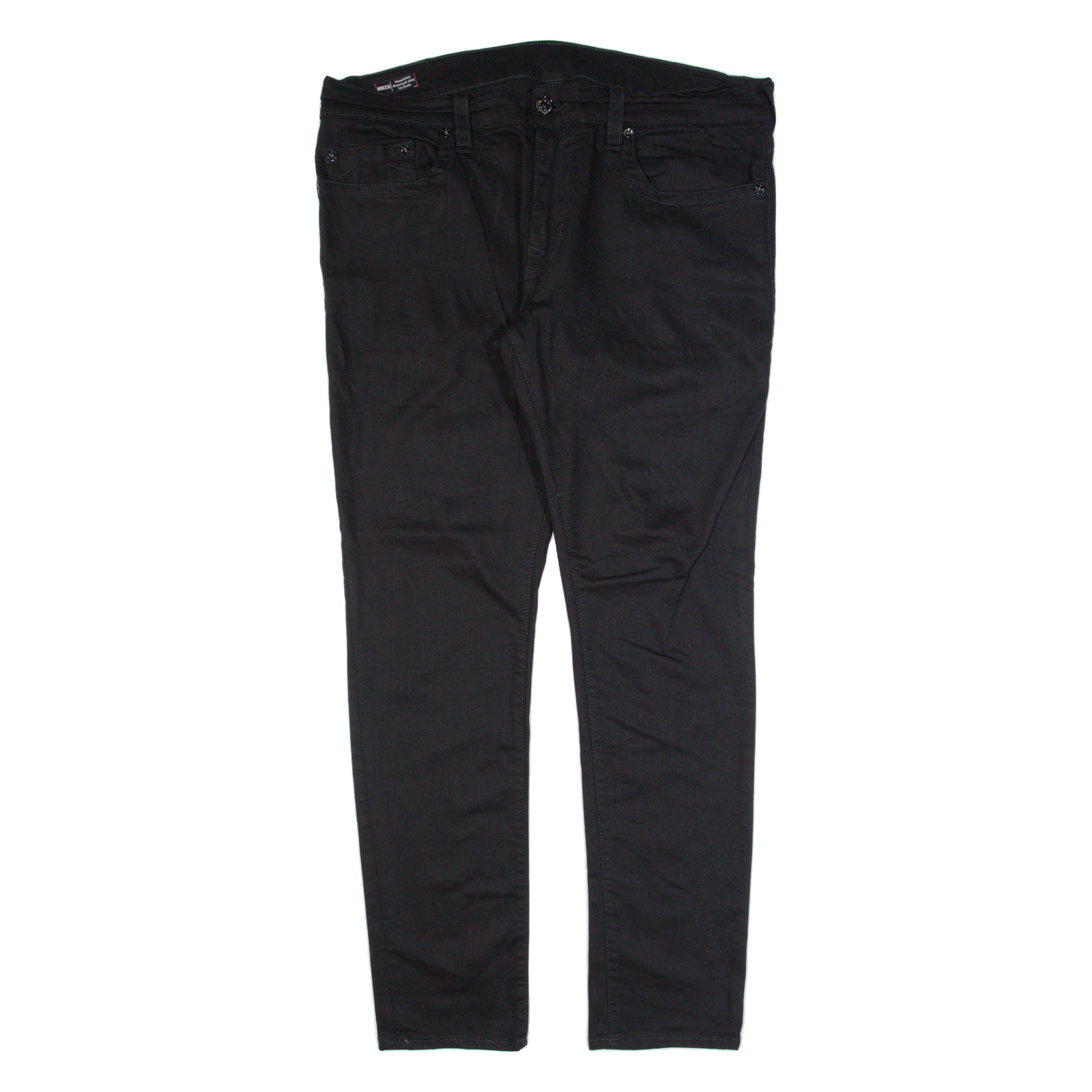 Buy TRUE RELIGION Rocco Mens Trousers Black Relaxed Skinny W38 L34 Refurbished - $74.09 TRUE RELIGION Rocco Mens Trousers Black Relaxed Skinny W38 L34 Refurbished - N/A refurbished available on Cerqular