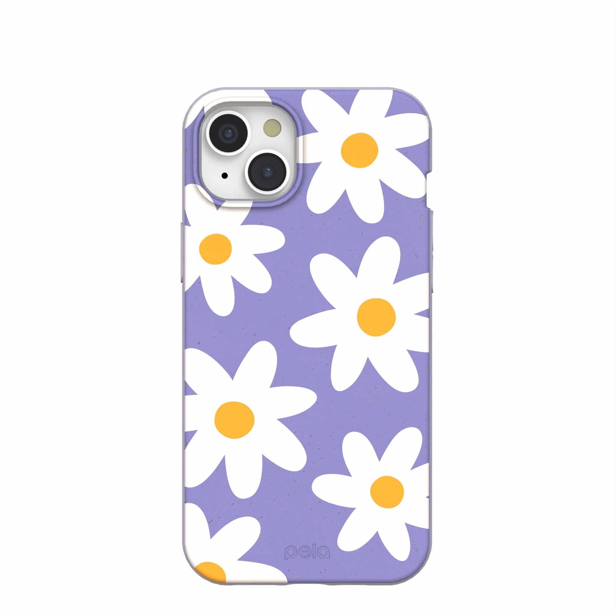Lavender Daisy iPhone 15 Plus Case Refurbished - Pela Case refurbished available on Cerqular