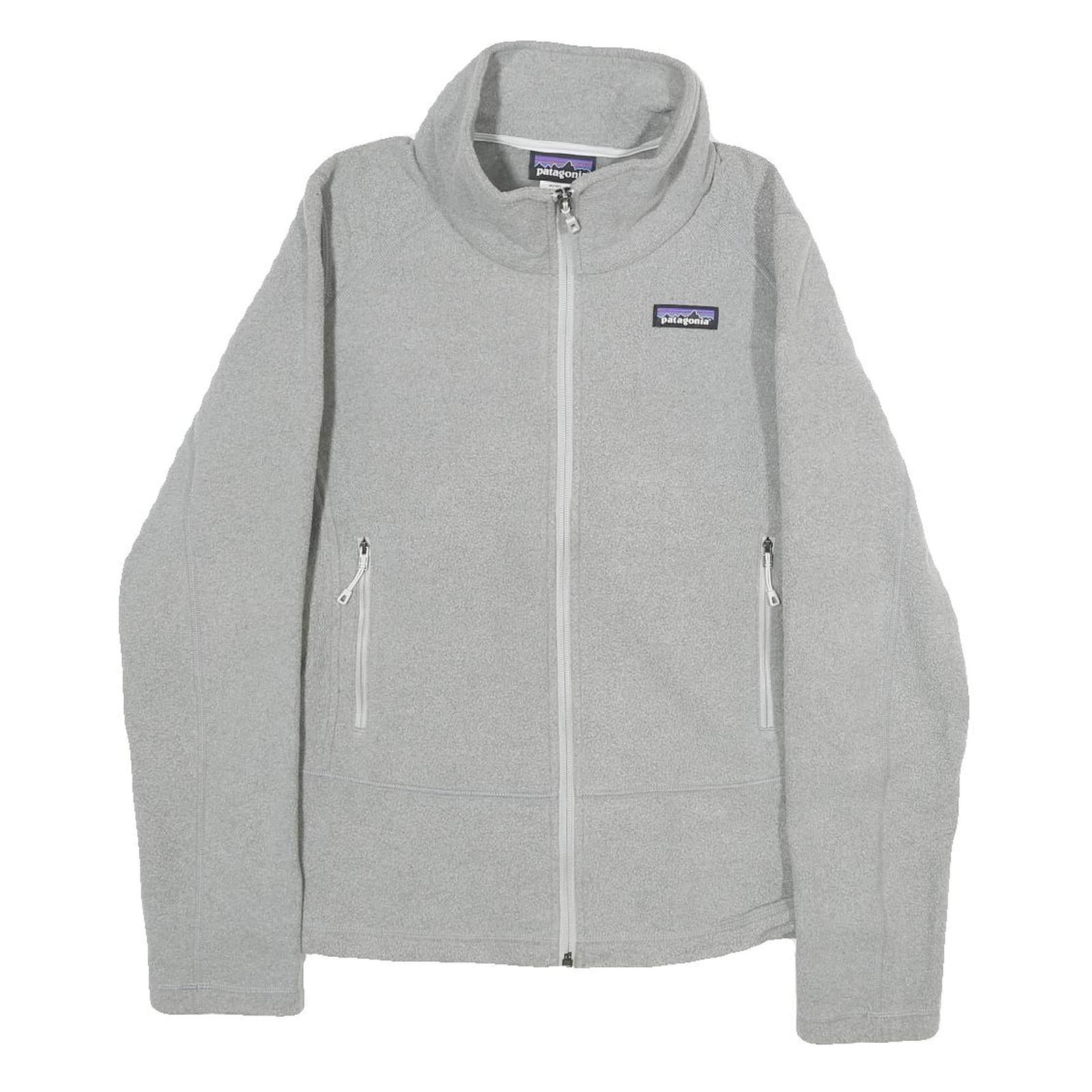 PATAGONIA Womens Grey Midweight Fleece Jacket M Polyester Zip Casual Outdoor Refurbished - N/A refurbished available on Cerqular