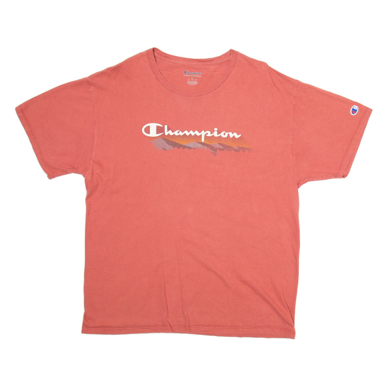 CHAMPION Mens T-Shirt Pink L Refurbished - N/A refurbished available on Cerqular
