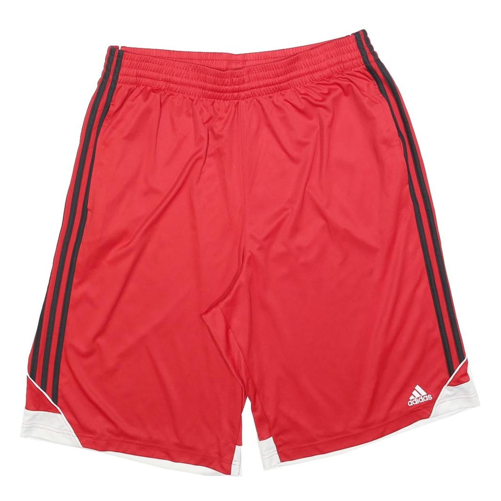 ADIDAS Mens Shorts Red & Black Sports Casual XL W34 Lightweight Athletic Refurbished - N/A refurbished available on Cerqular