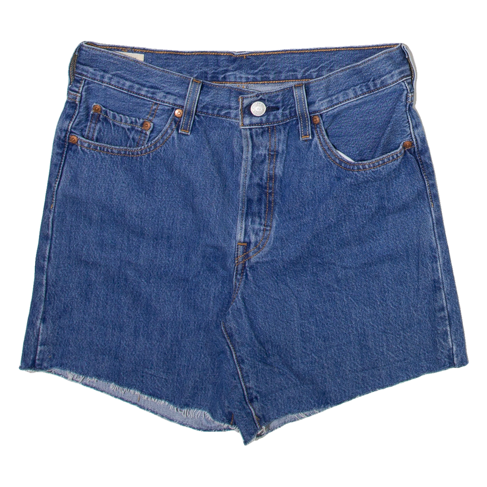 LEVI'S Big E Womens Denim Shorts Blue M W30 Refurbished - N/A refurbished available on Cerqular
