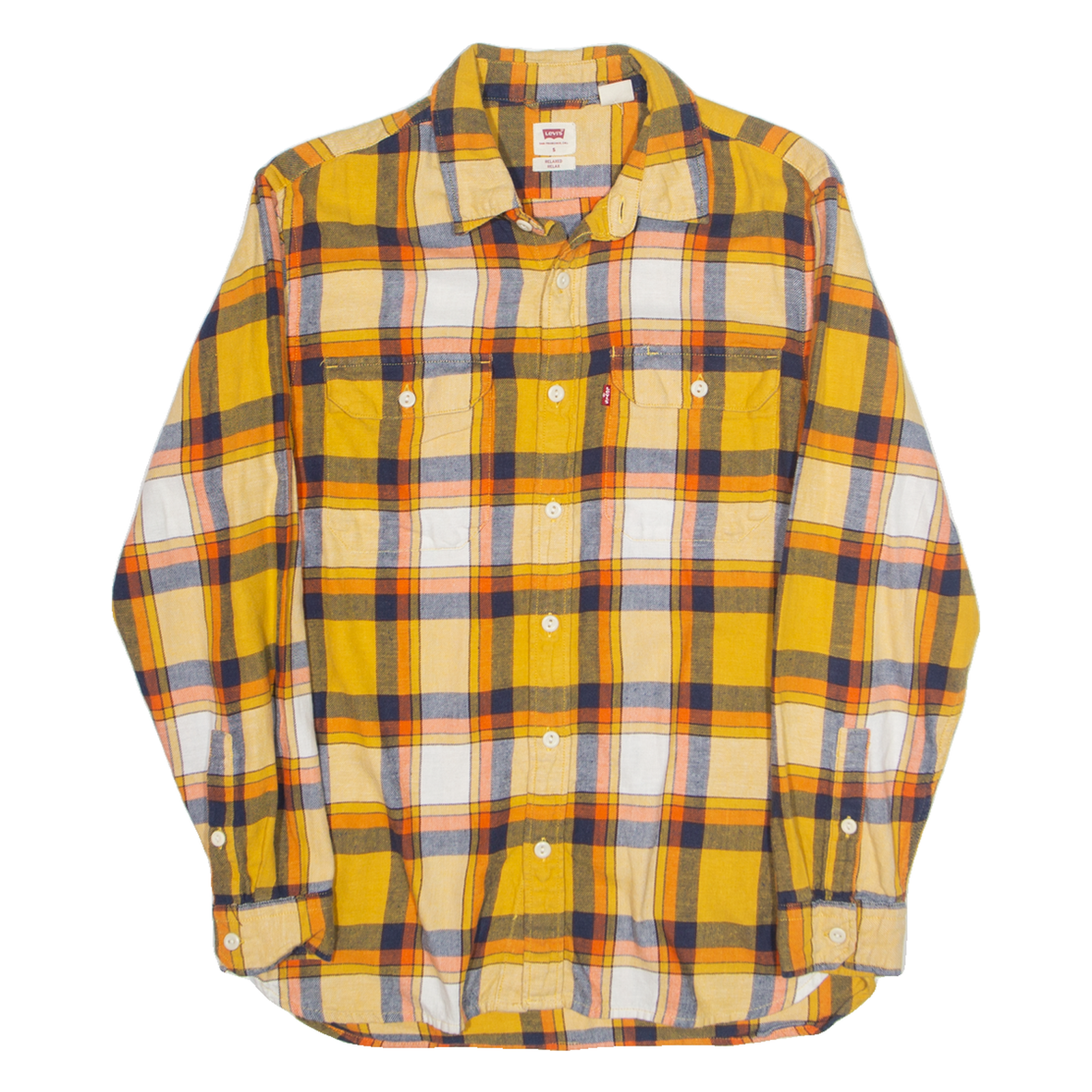 Buy LEVI'S Mens Shirt Yellow Check Long Sleeve S Refurbished - $25.99 LEVI'S Mens Shirt Yellow Check Long Sleeve S Refurbished - N/A refurbished available on Cerqular