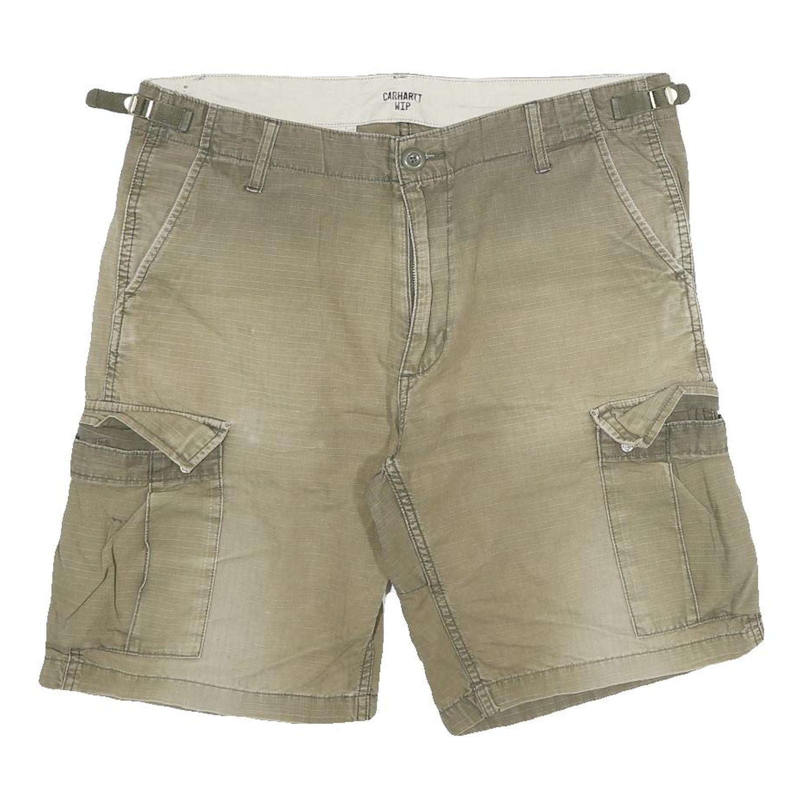 CARHARTT Mens Shorts Beige Casual Cargo XL W34 Durable Cotton Blend Refurbished - N/A refurbished available on Cerqular