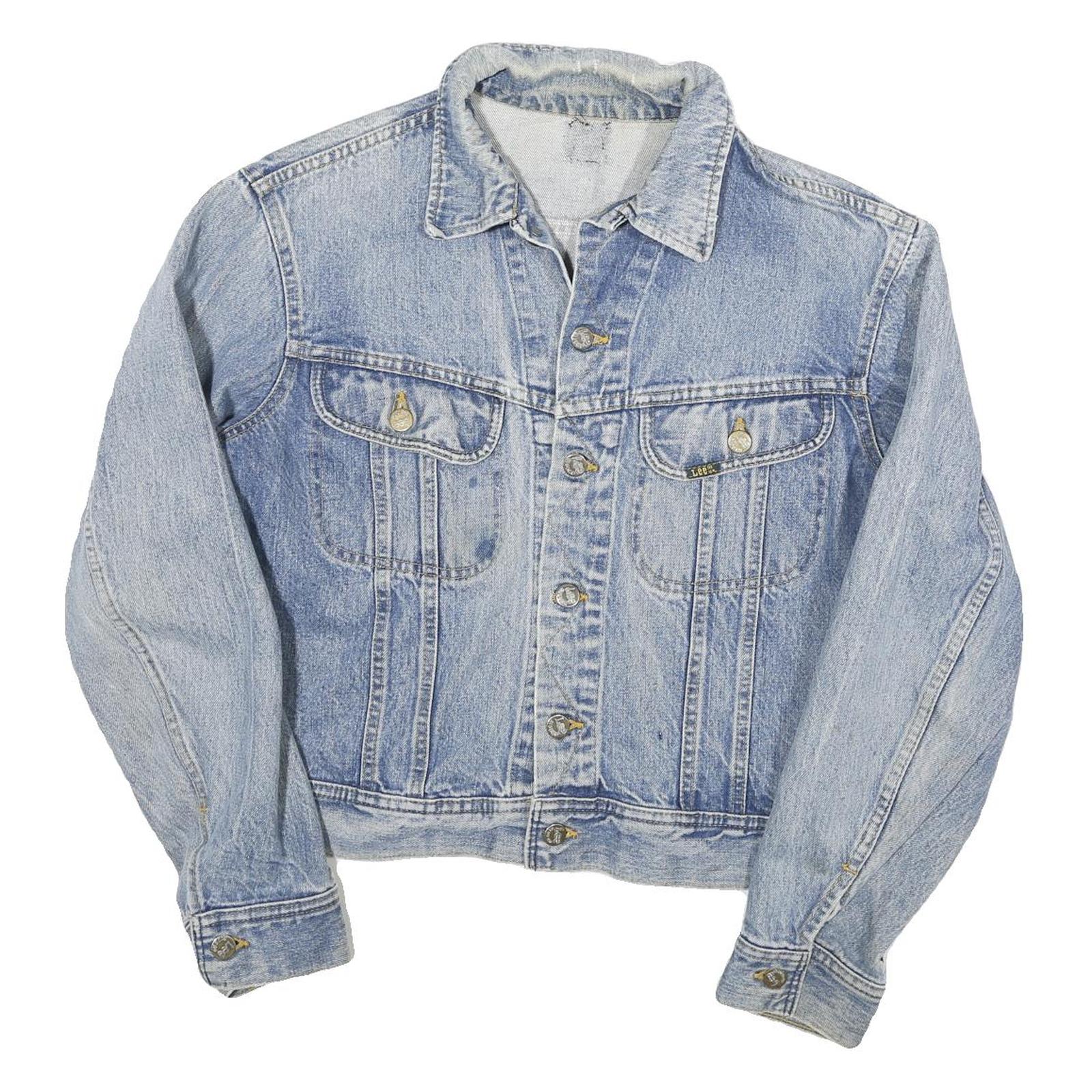 LEE Womens Blue Denim Jacket M Cotton Blend Button Closure Classic Fit Casual Refurbished - N/A refurbished available on Cerqular
