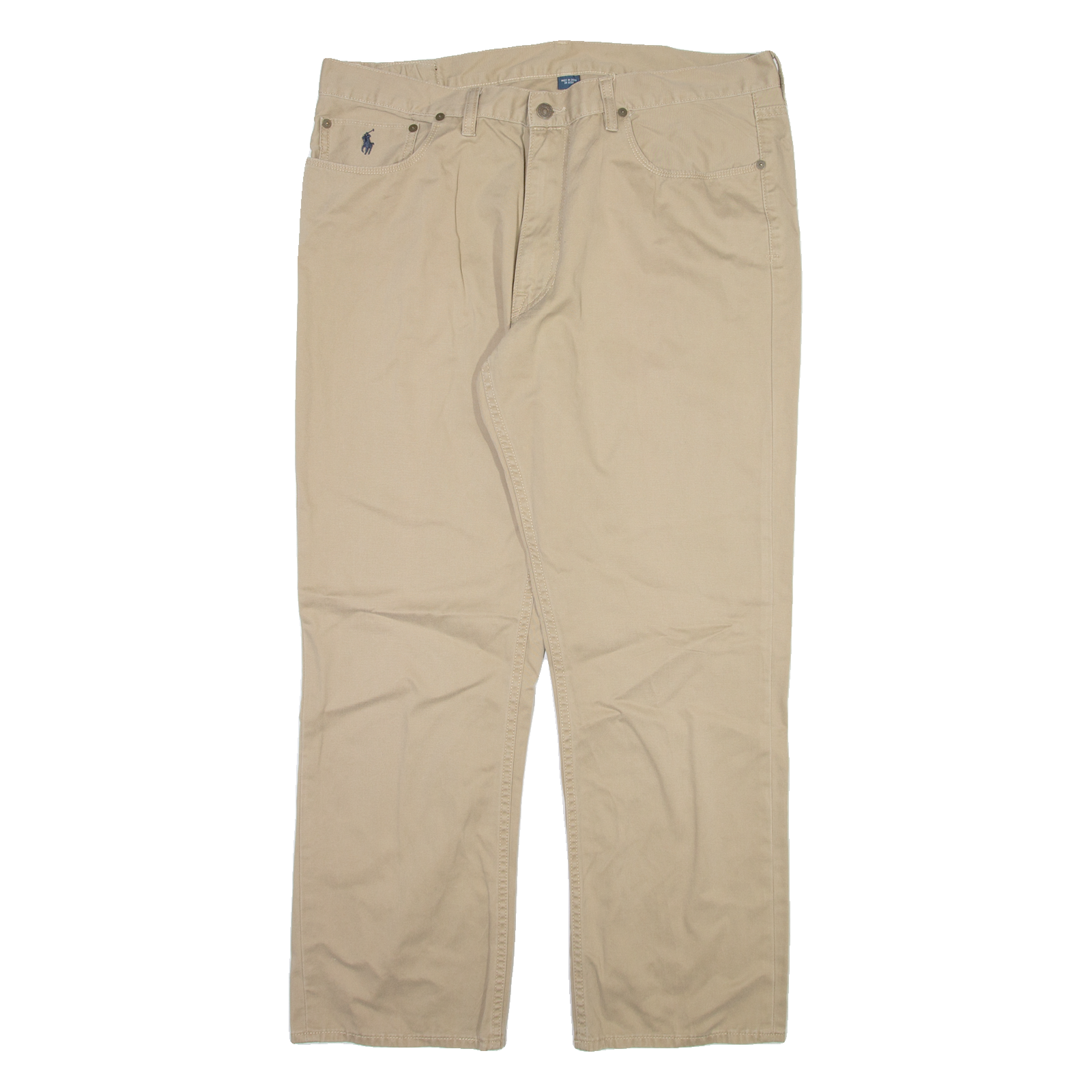 POLO RALPH LAUREN Mens Trousers Beige Regular Straight W38 L29 Refurbished - N/A refurbished available on Cerqular