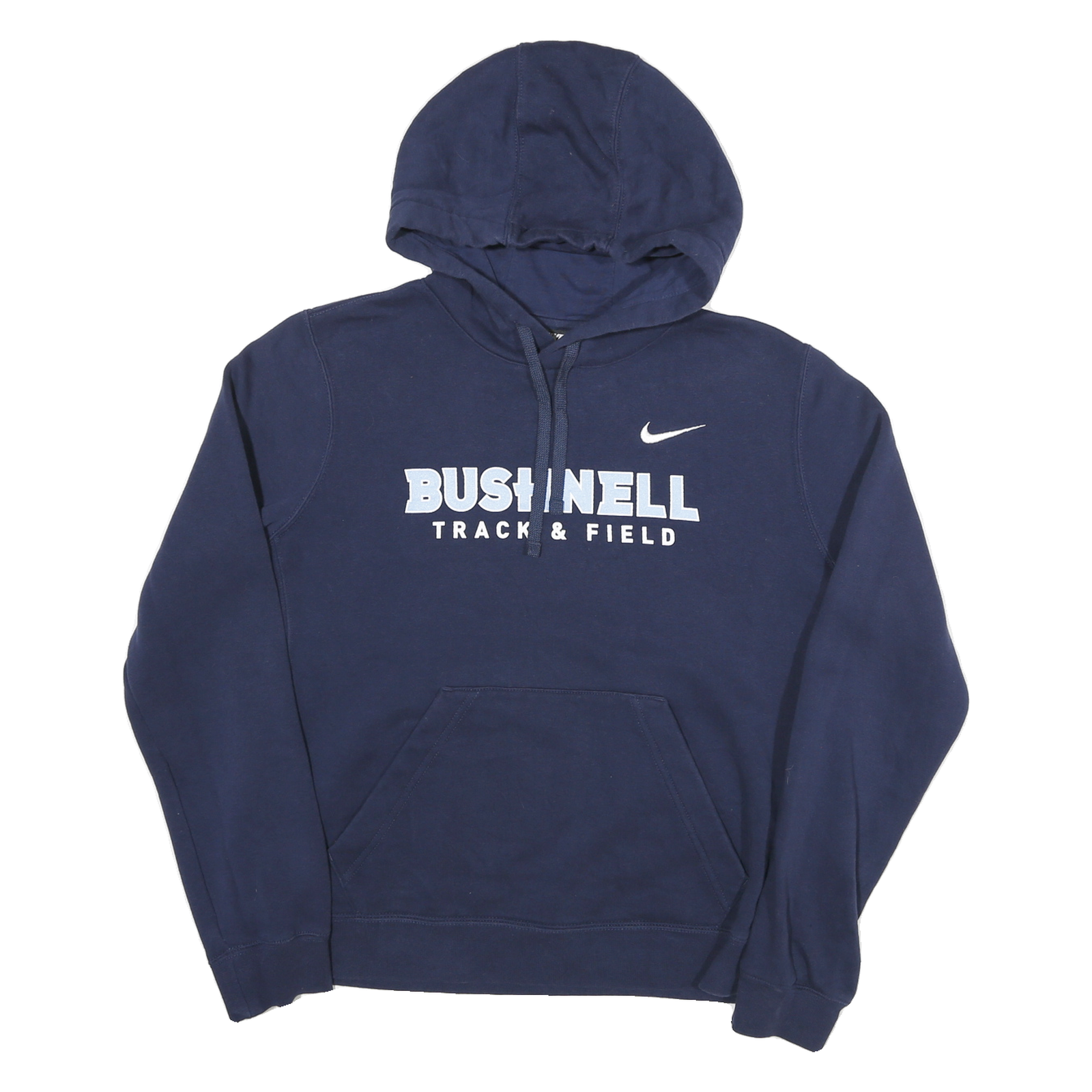 NIKE Womens Navy Blue Bushnell Track & Field Hoodie M Cotton Blend Casual Refurbished - N/A refurbished available on Cerqular