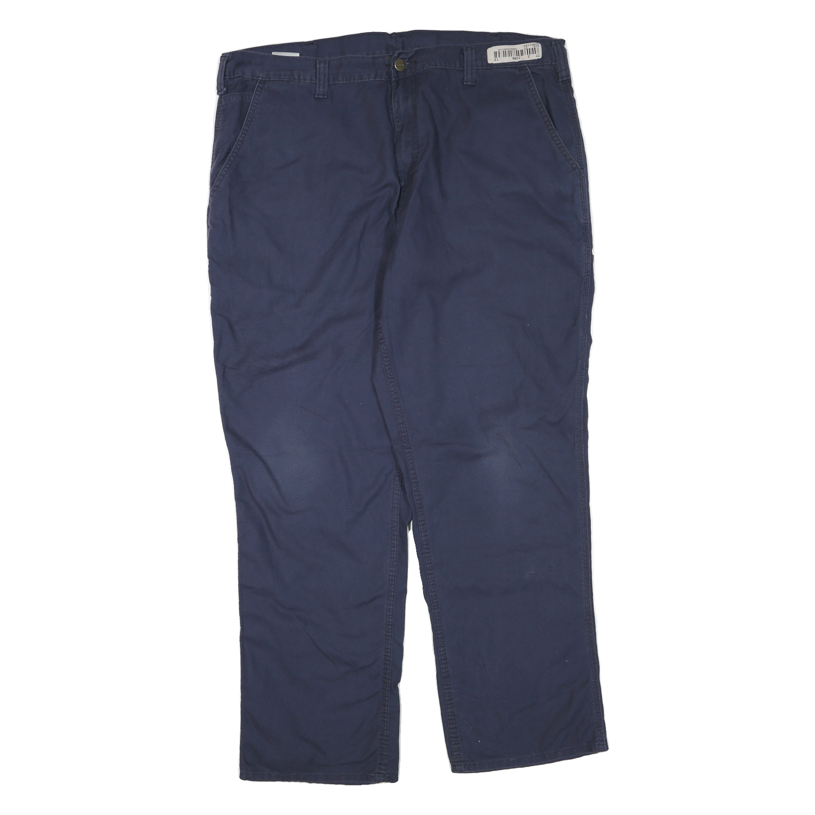 CARHARTT Mens Regular Fit Cotton Blend Navy Zip Trousers W40 L32 Workwear Refurbished - N/A refurbished available on Cerqular