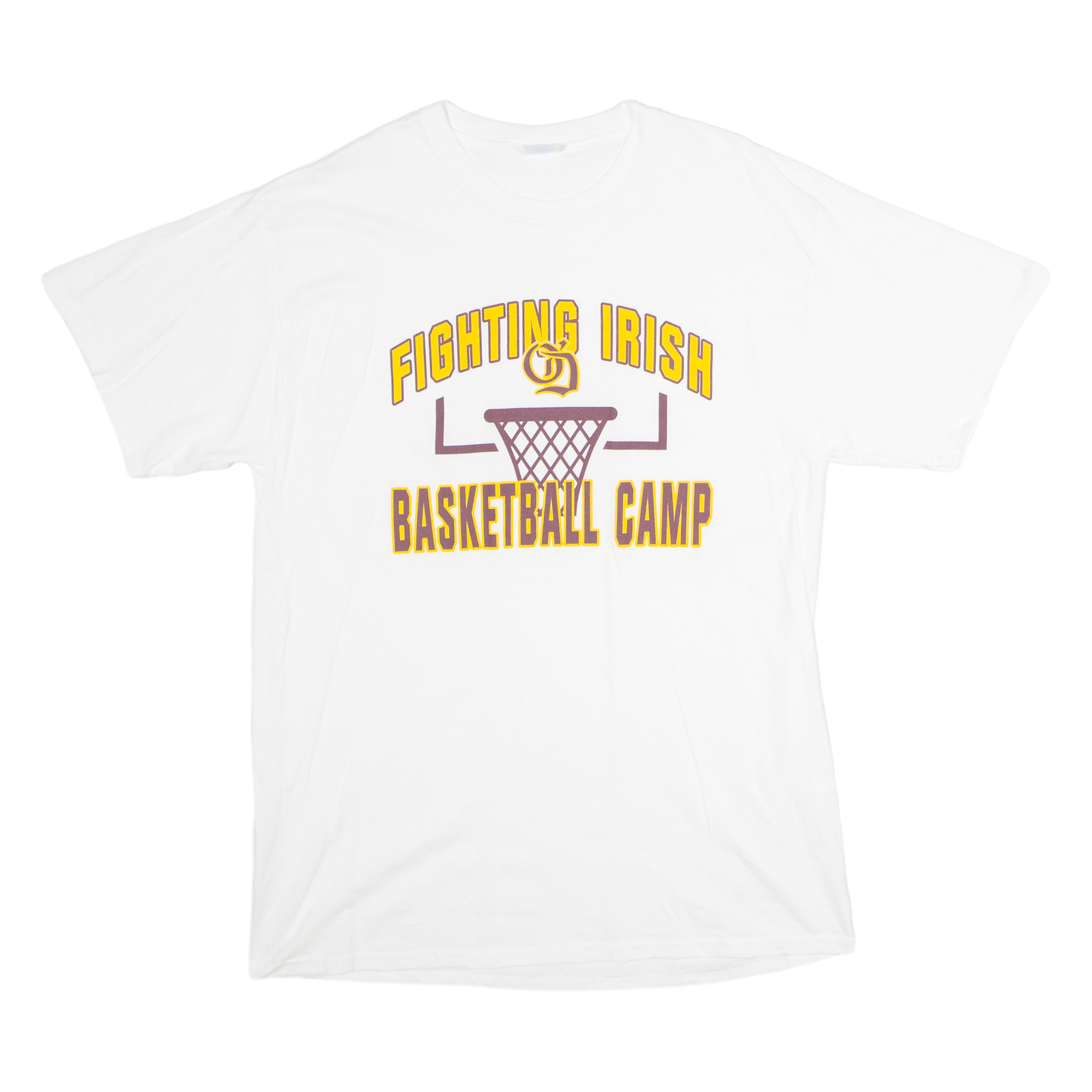 PORT AND COMPANY Fighting Irish Basketball Company Mens T-Shirt White USA L Refurbished - N/A refurbished available on Cerqular