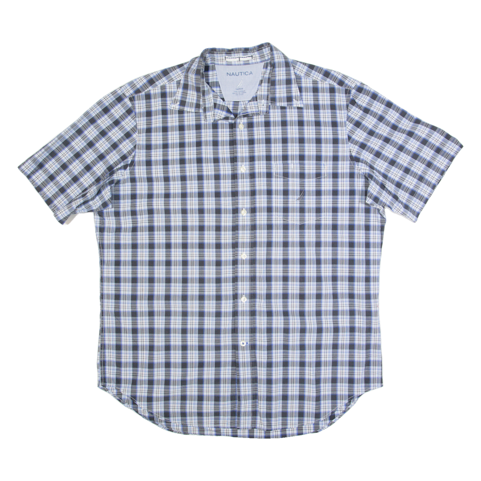 Buy NAUTICA Mens Shirt Grey Check L Refurbished - $23.39 NAUTICA Mens Shirt Grey Check L Refurbished - N/A refurbished available on Cerqular