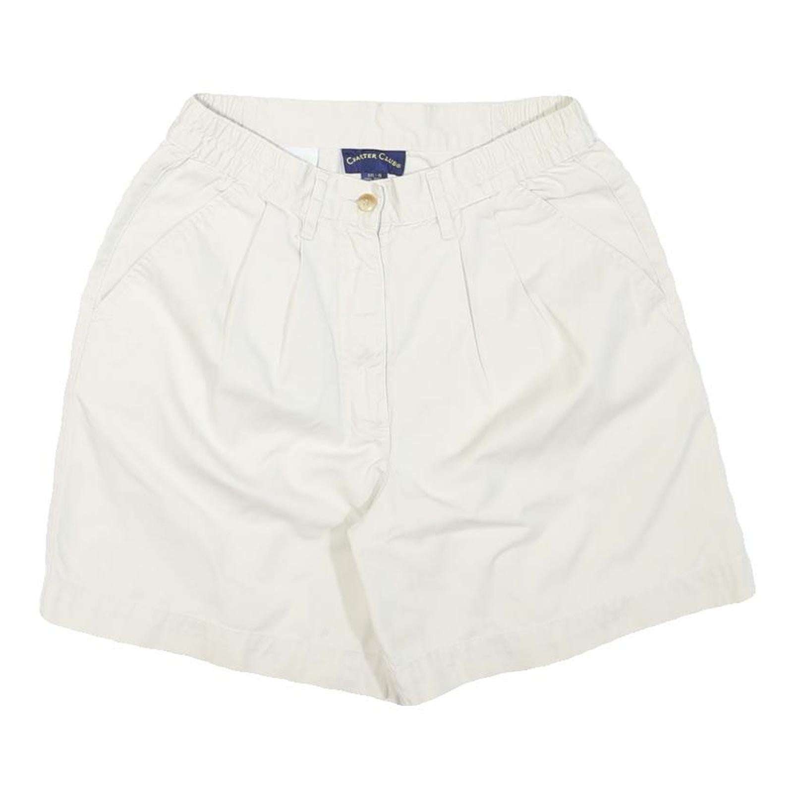 CHARTER CLUB Womens Shorts White Casual M W27 Lightweight Cotton Blend Refurbished - N/A refurbished available on Cerqular