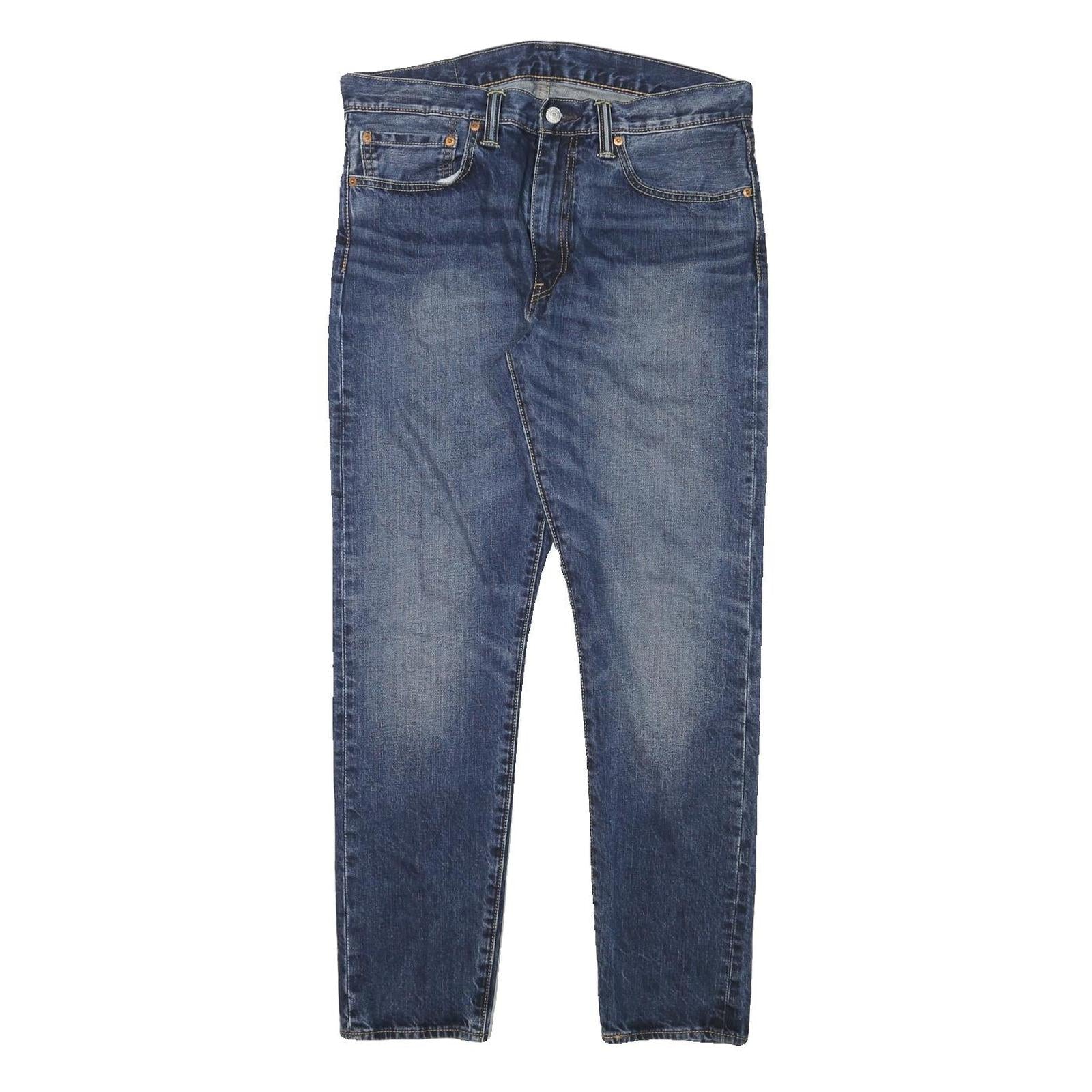 LEVI'S Mens Slim Blue Denim Jeans W33 L29 Zip Classic Fit Medium Wash Stylish Refurbished - N/A refurbished available on Cerqular